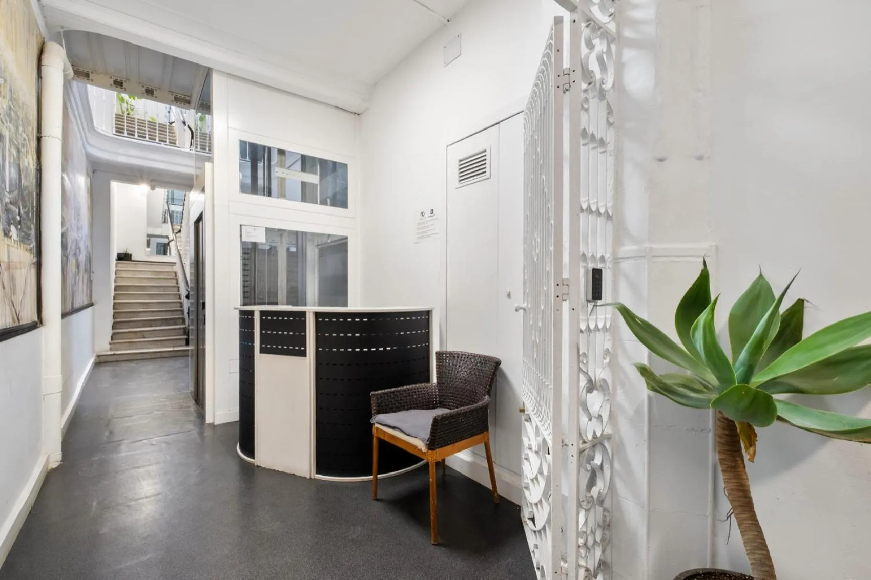 Lobby or reception in Malaga City Suites