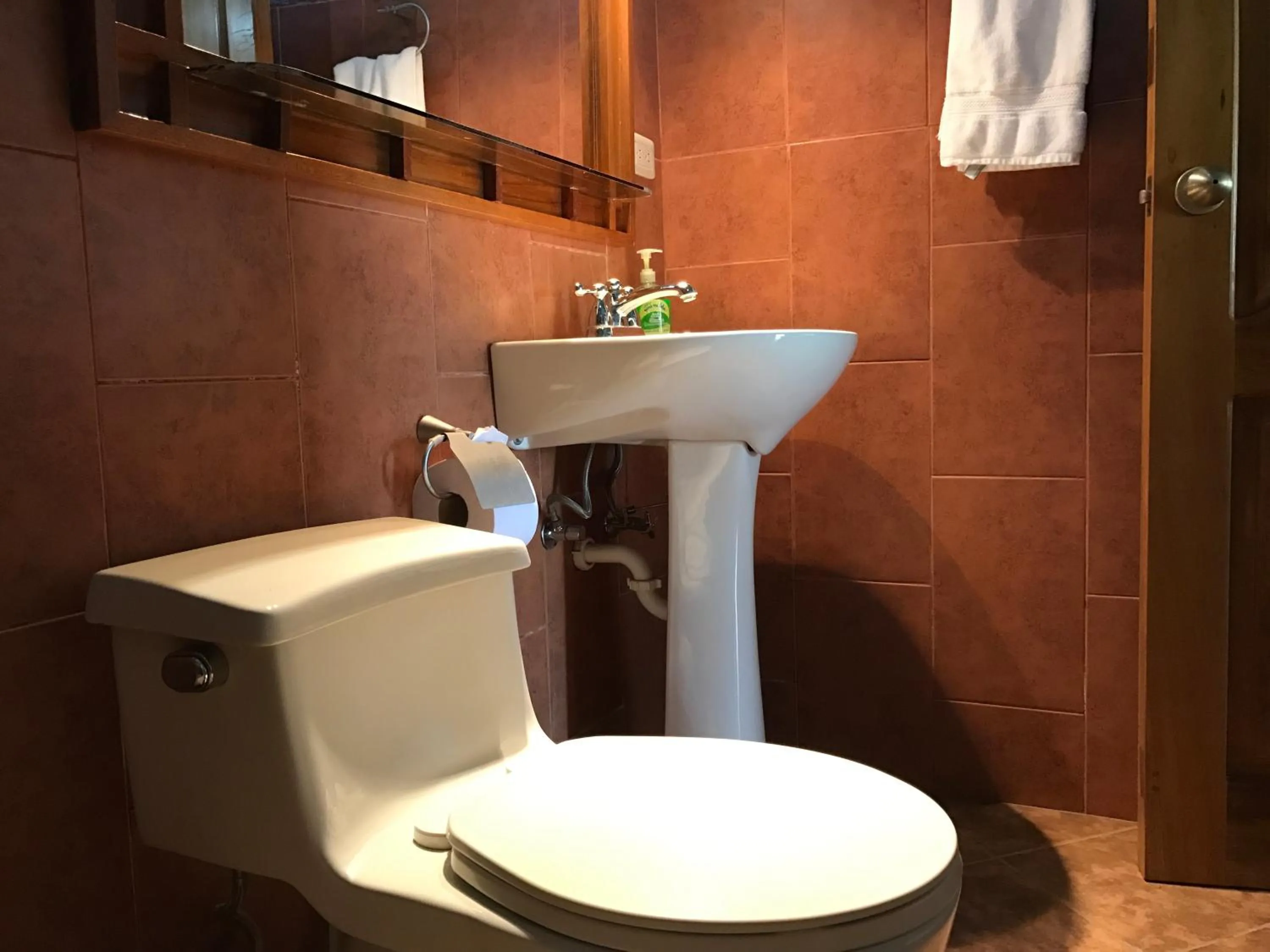 Bathroom in Hosteria Cananvalle