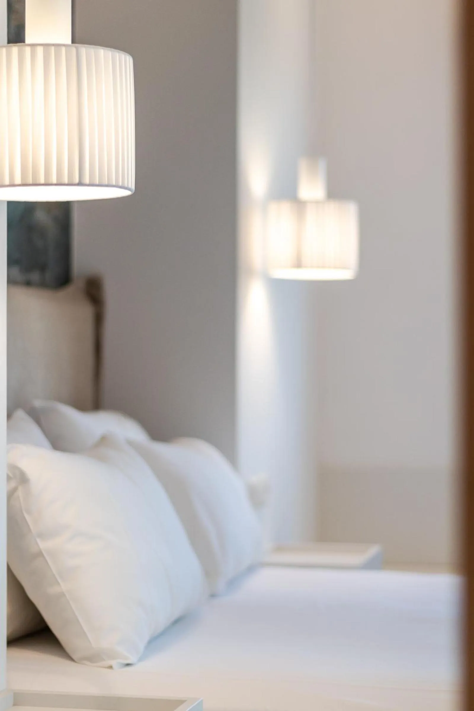 Bed in Peroulia Beach Houses