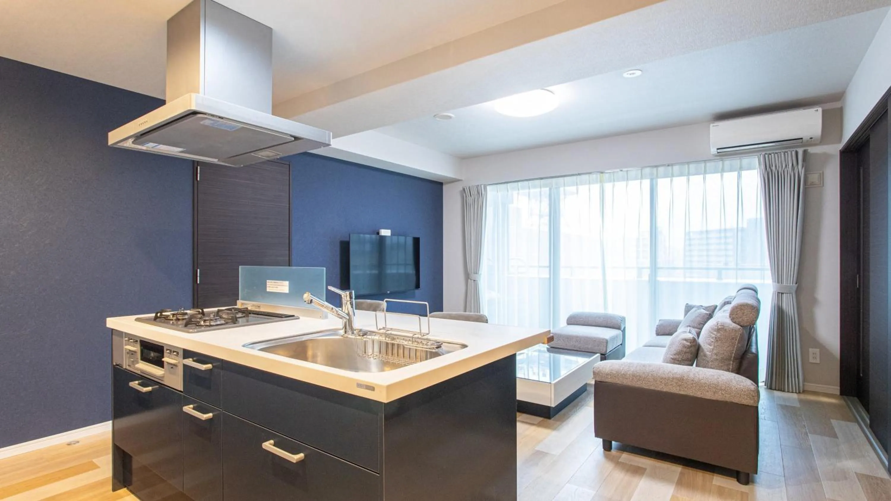 Kitchen or kitchenette in Dream Inn Hakata