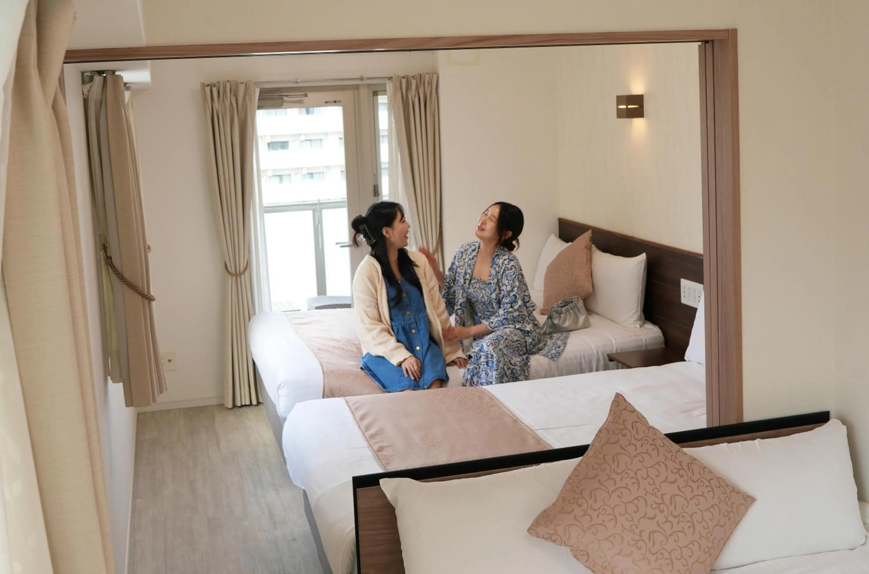 People, Bed in Dream Inn Hakata