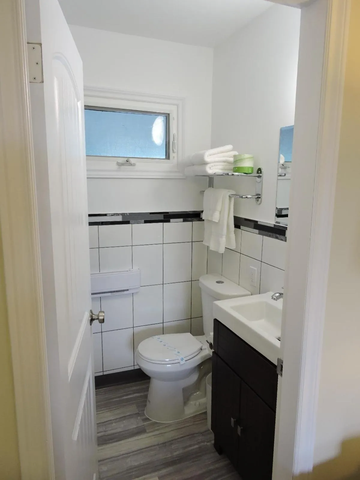 Toilet in Almo Court Motel