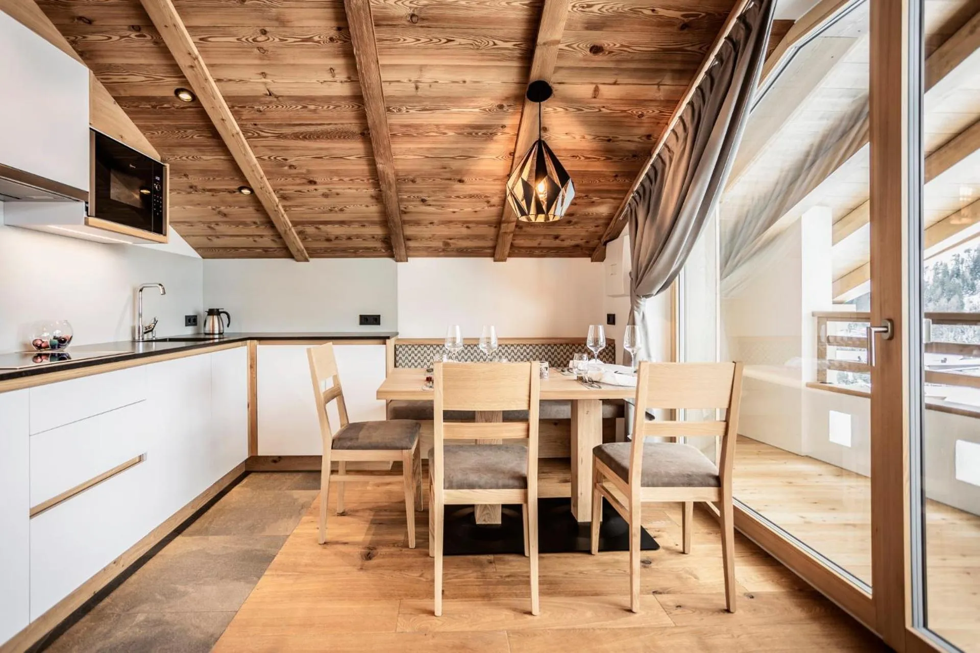 Living room in Luxury Chalet Plazola