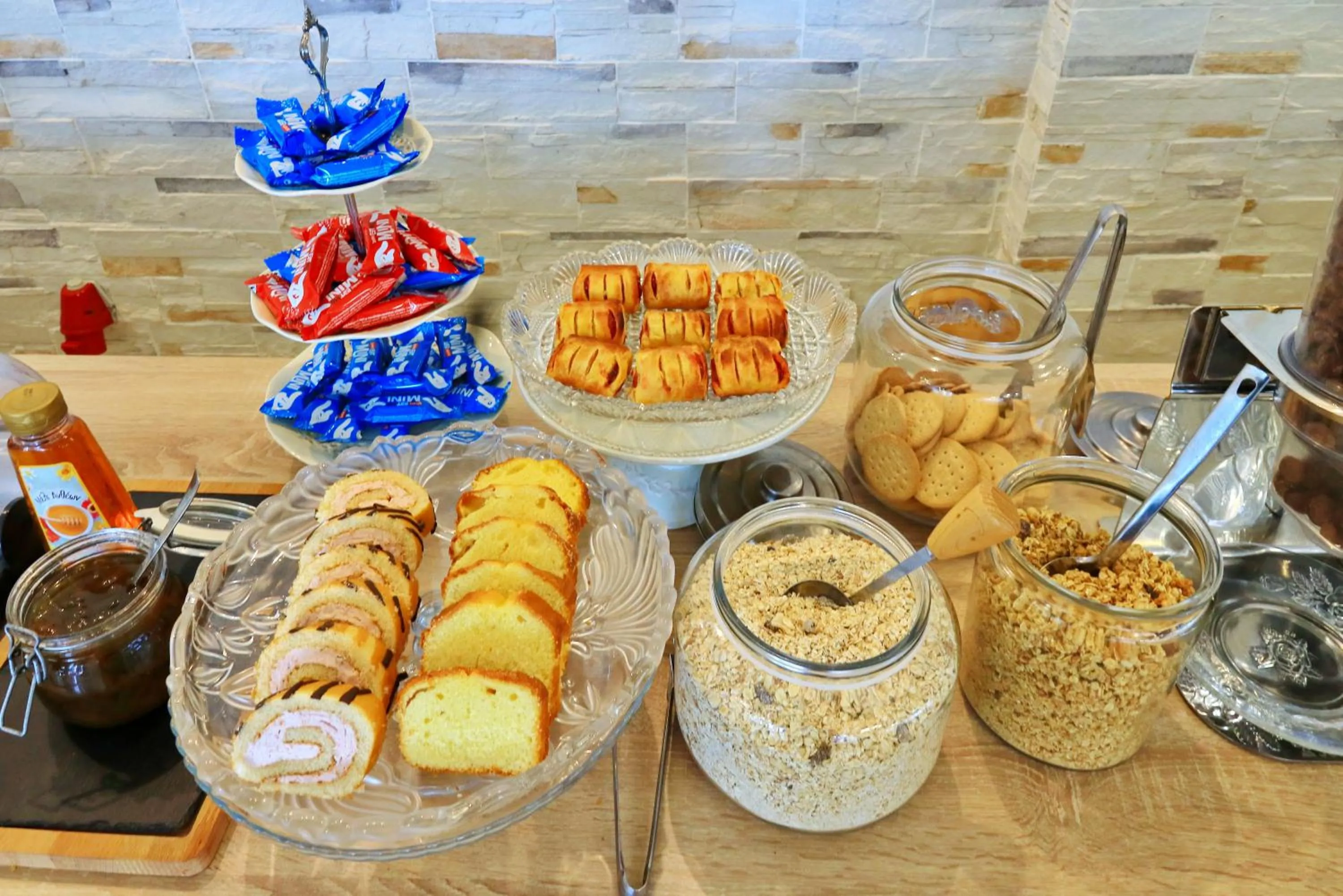 Buffet breakfast in Maria Rousse