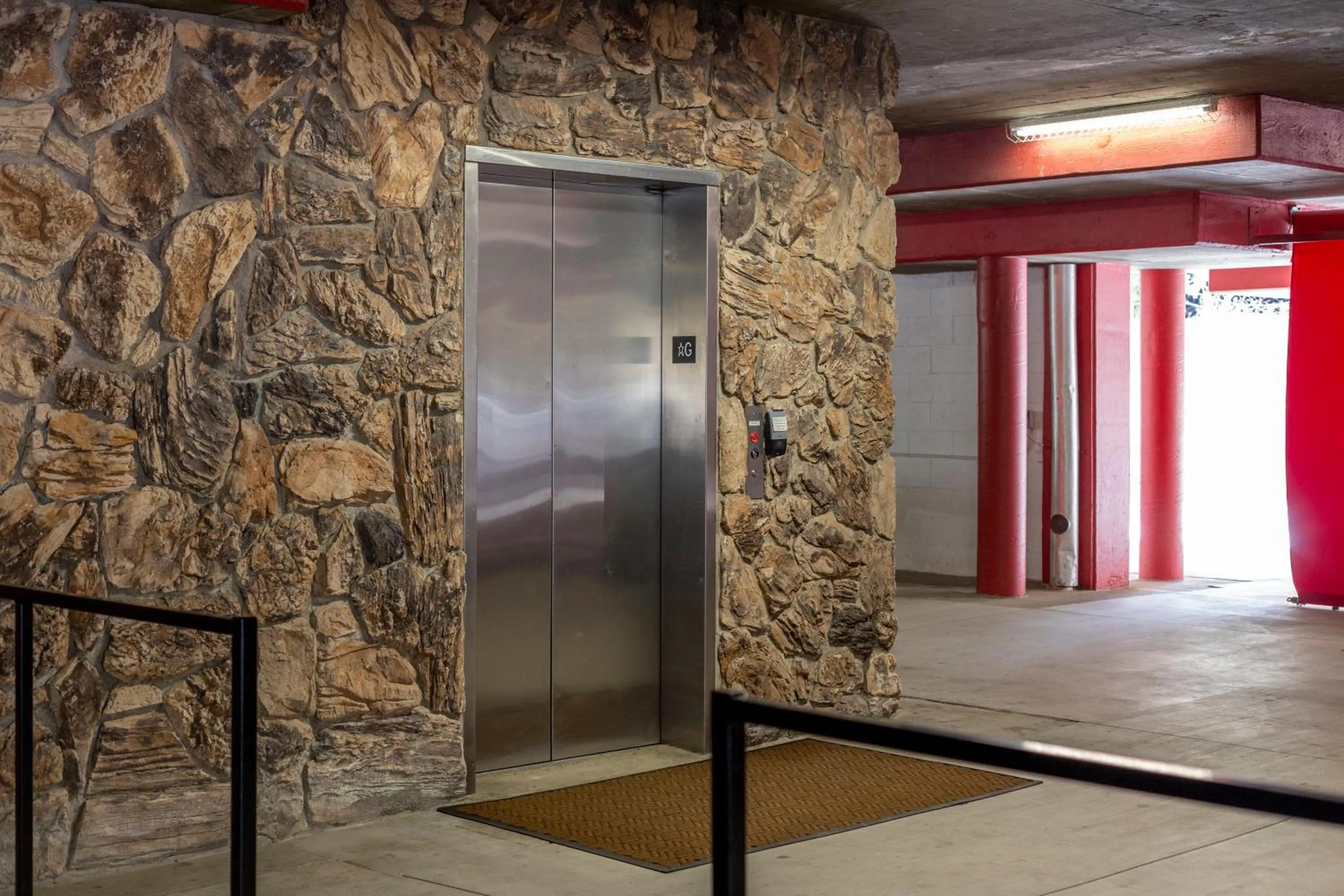 elevator in Red Wolf Lodge at Olympic Valley