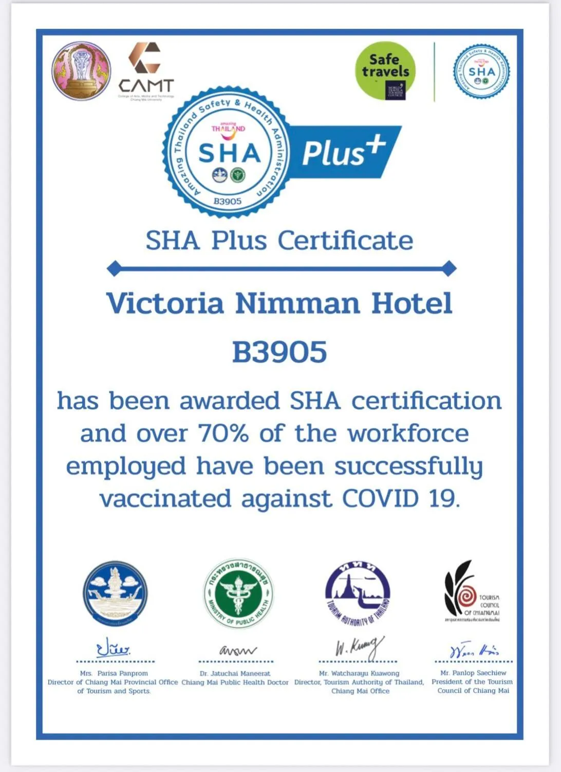 Property building in Victoria Nimman Hotel