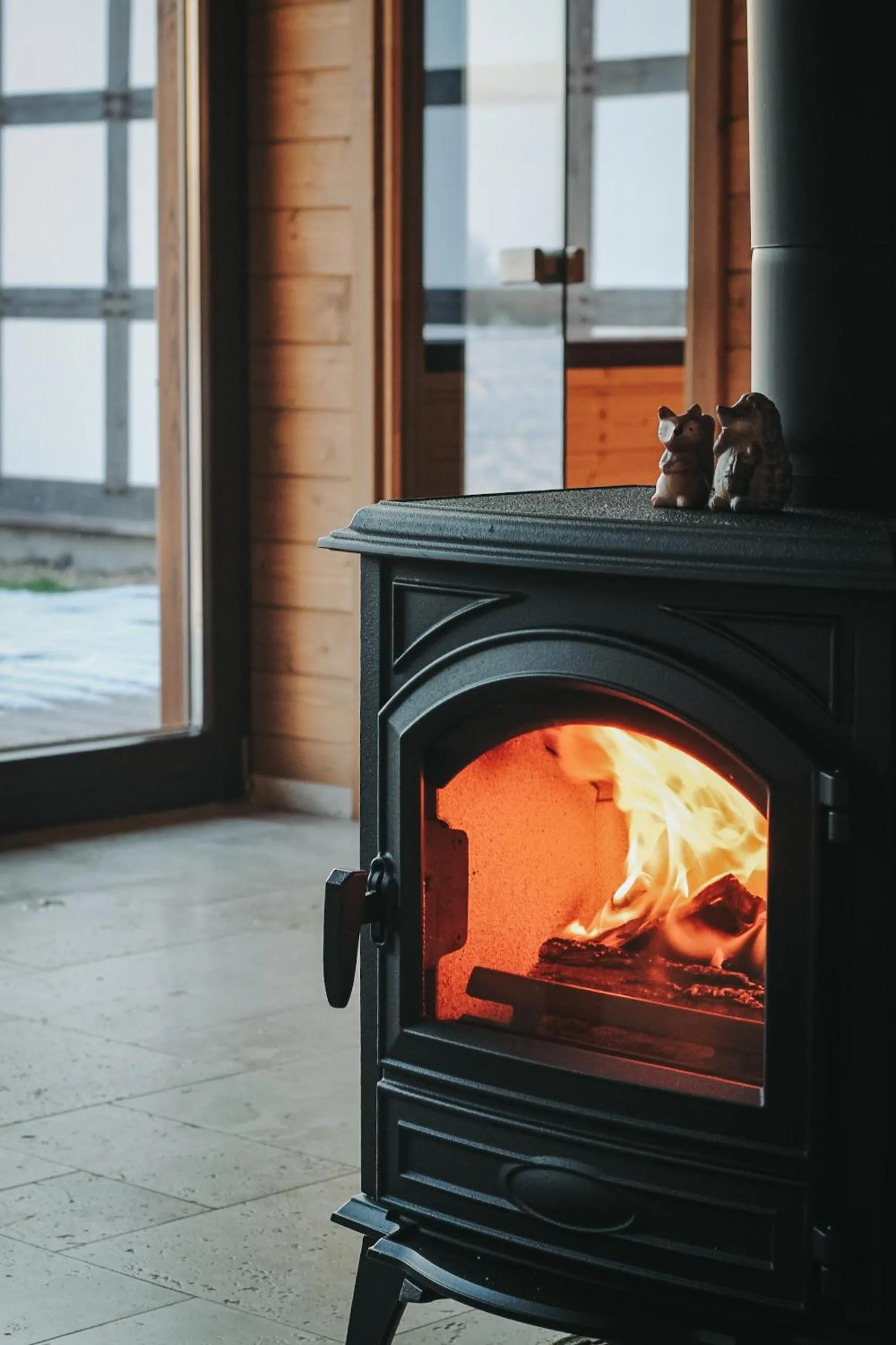 fireplace in Gościniec Gryszczeniówka & SPA