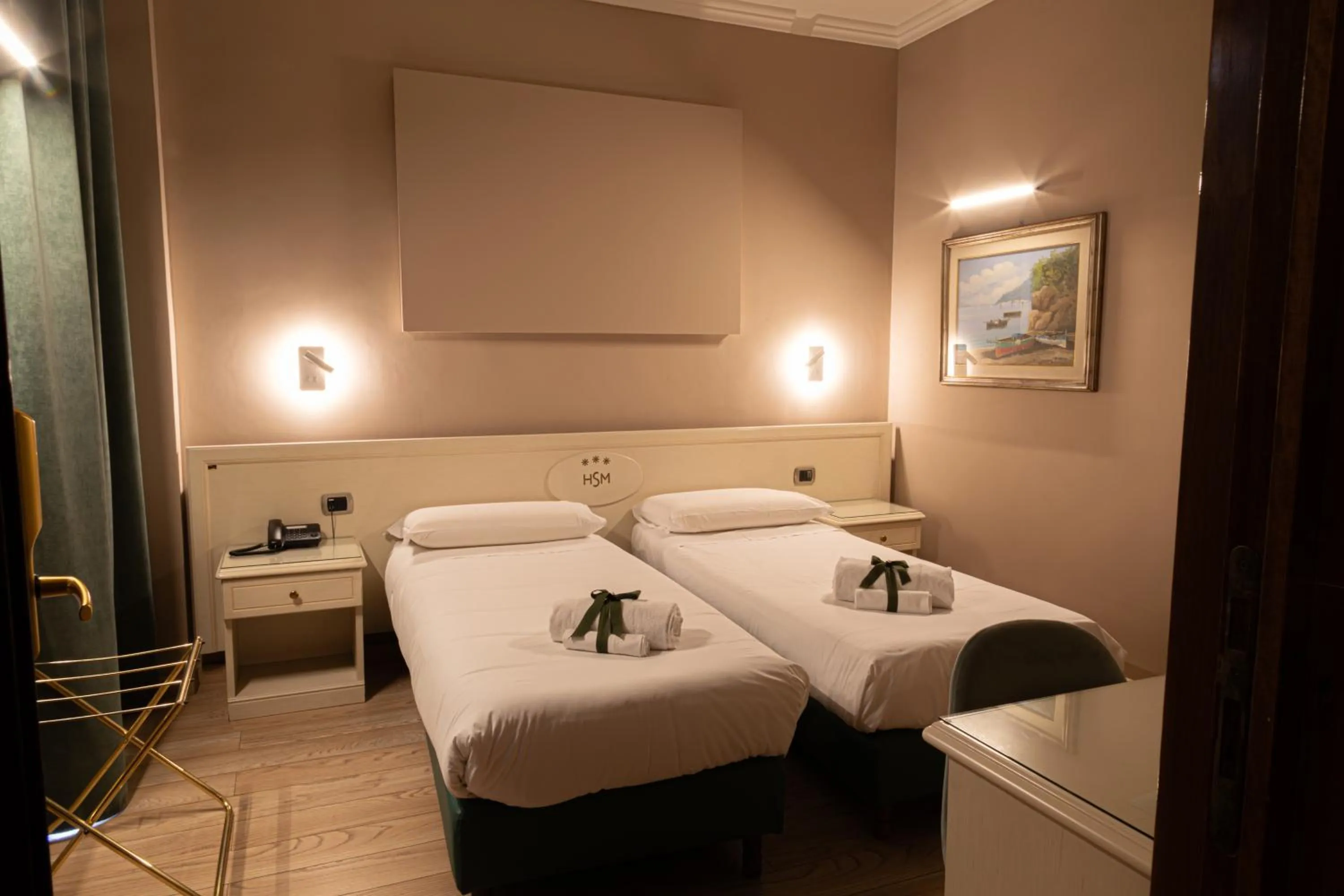 Decorative detail, Bed in Hotel Santa Maura