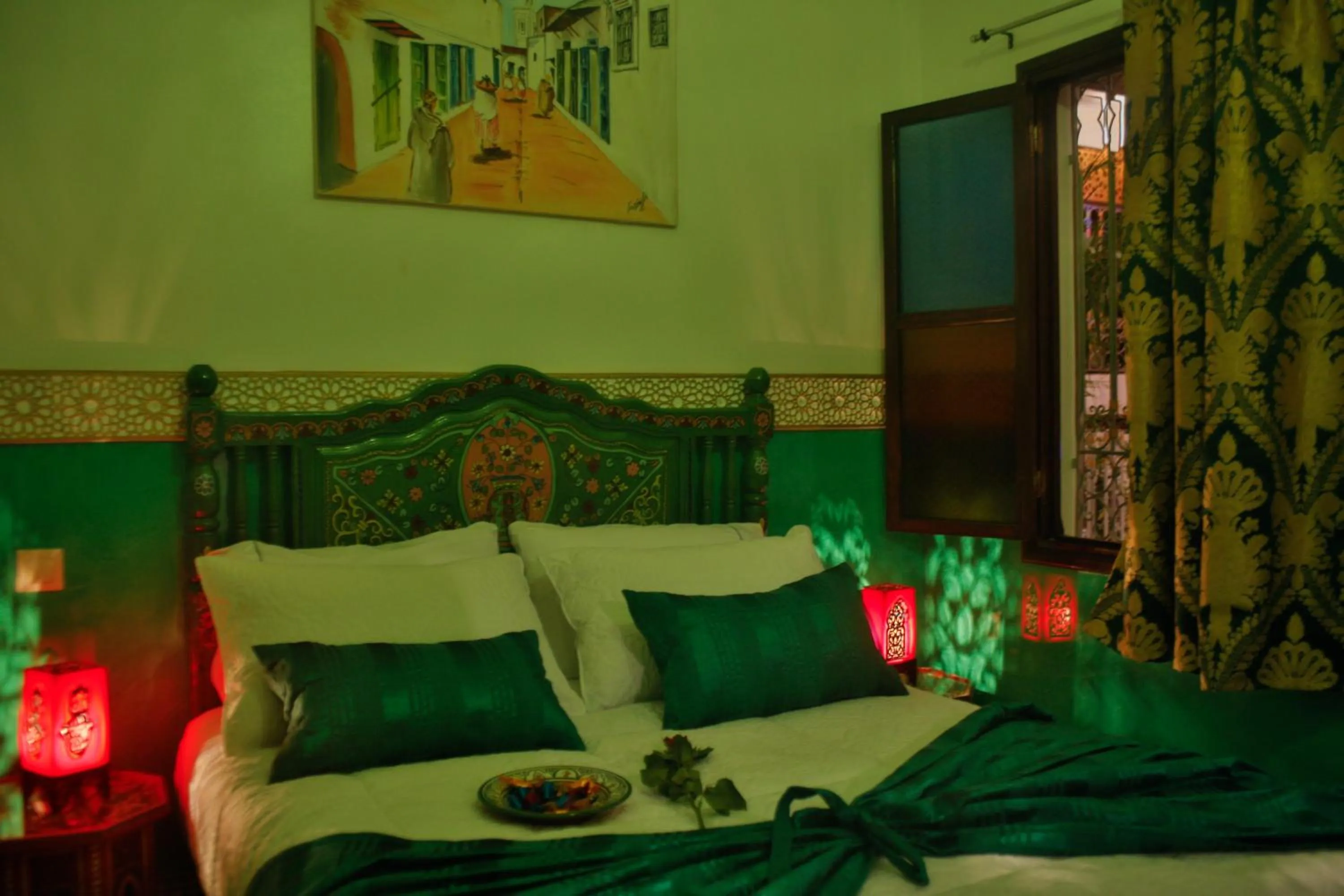 Bed in Riad Las Mil y una Noches Tetuan