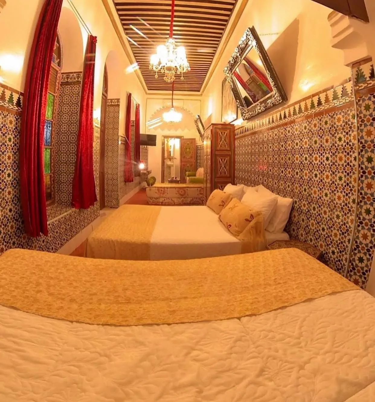 Bed in Riad Las Mil y una Noches Tetuan