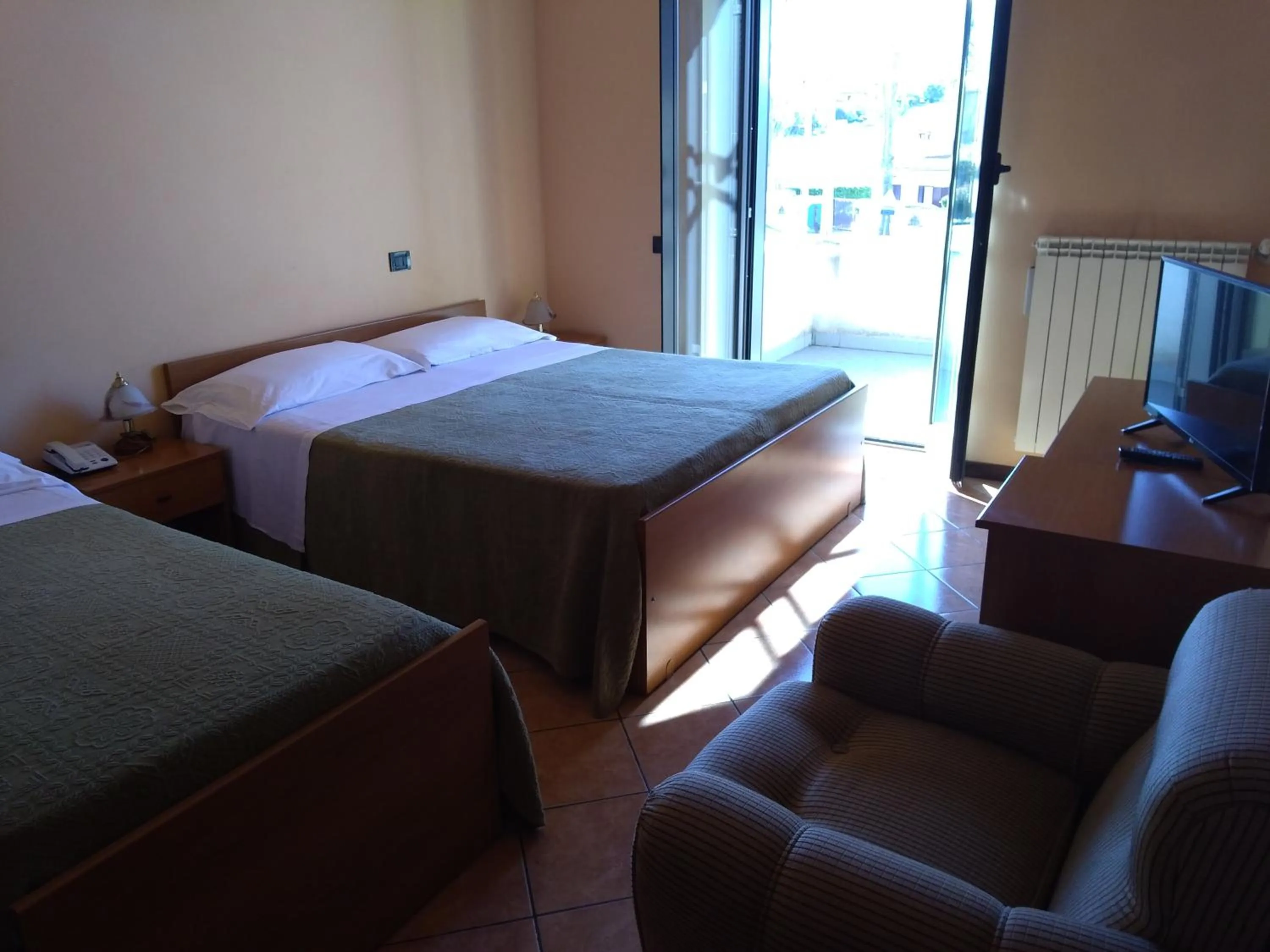 Bed in Hotel Sassacci