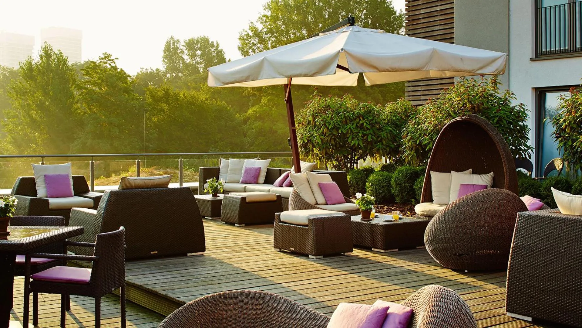 Balcony/Terrace in Aspria Hamburg Uhlenhorst Sport & Spa