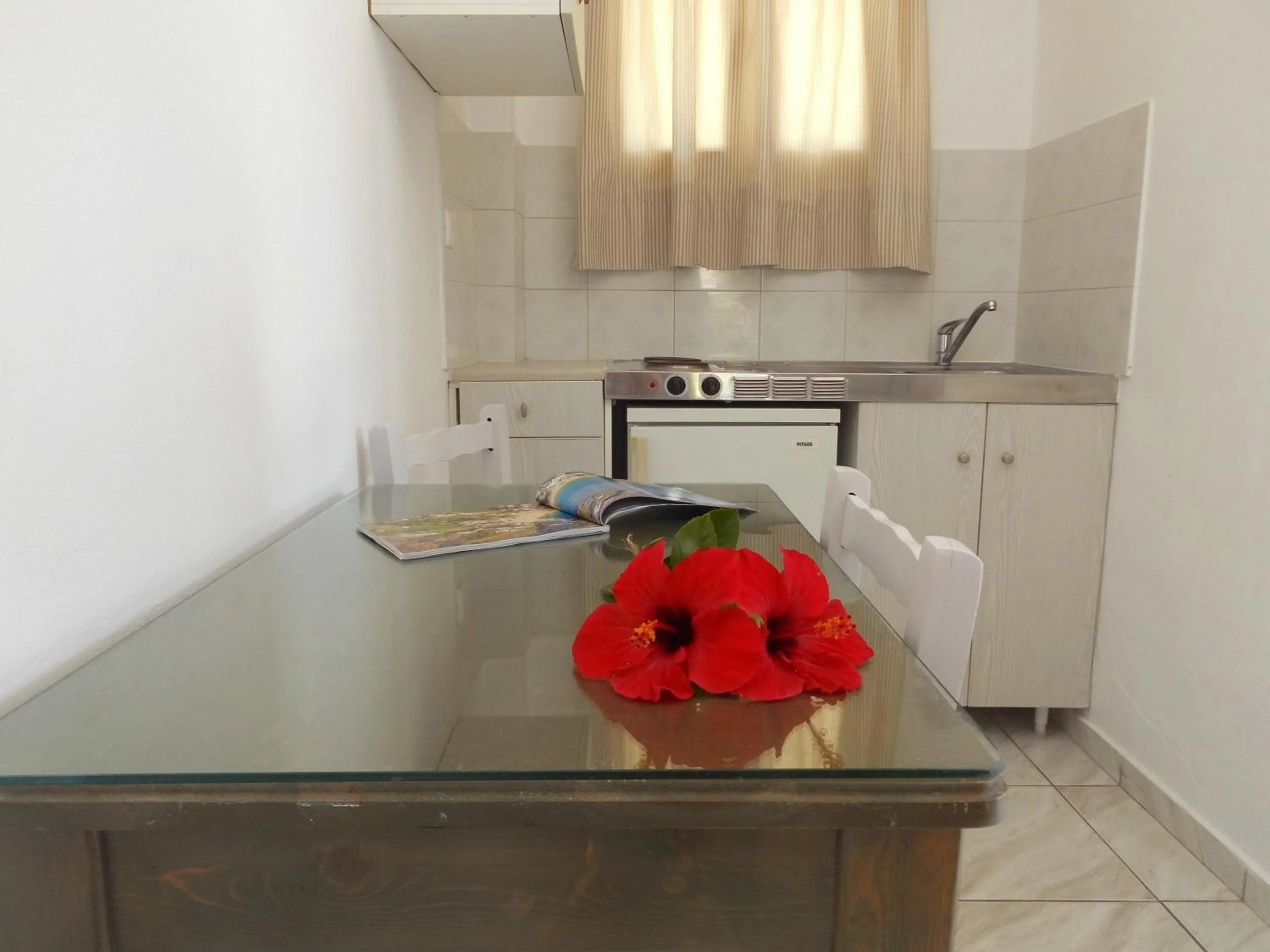 Kitchen or kitchenette in Paradise Apartments Studios