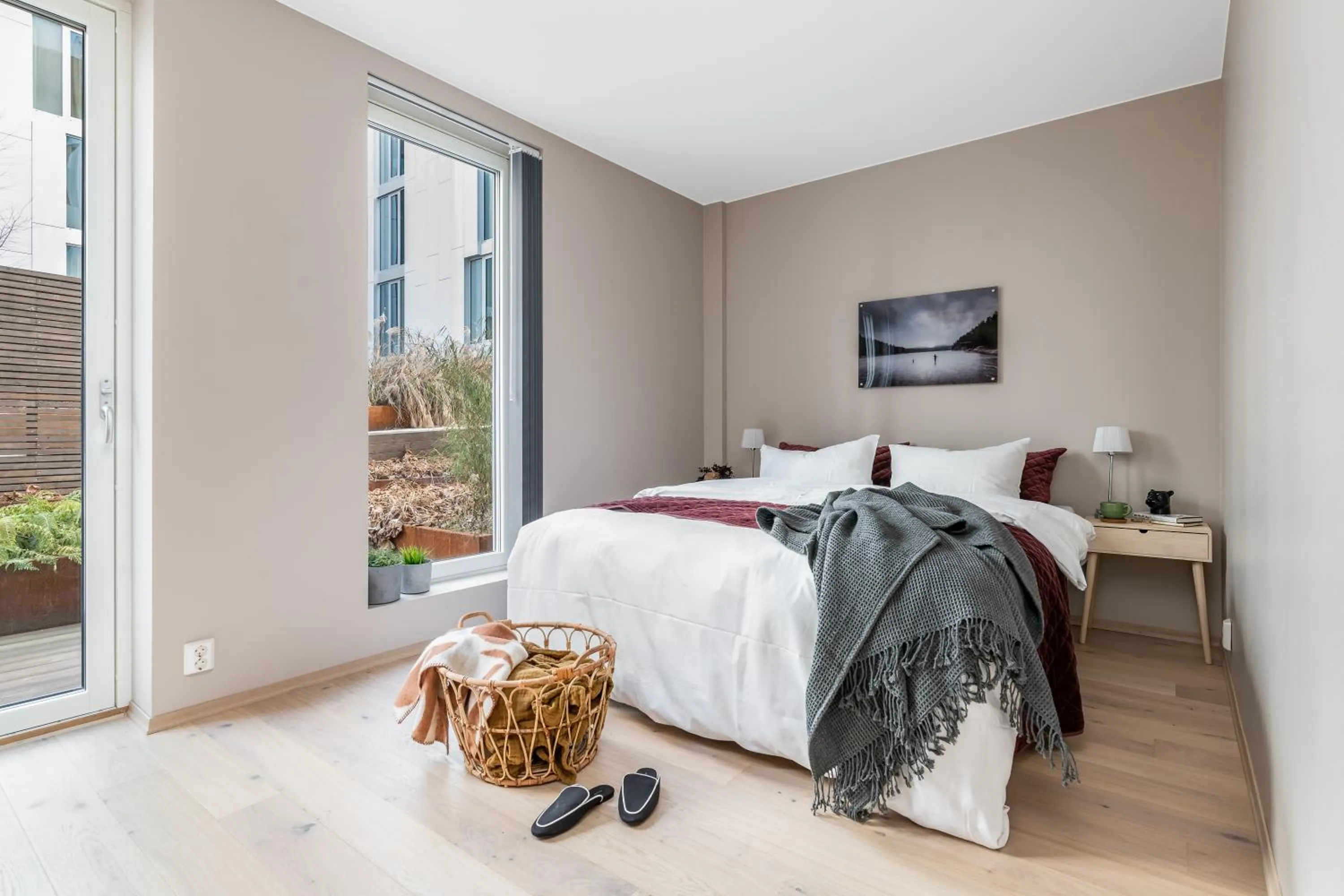 Bedroom, Bed in BJØRVIKA APARTMENTS, Opera Area, Oslo city center