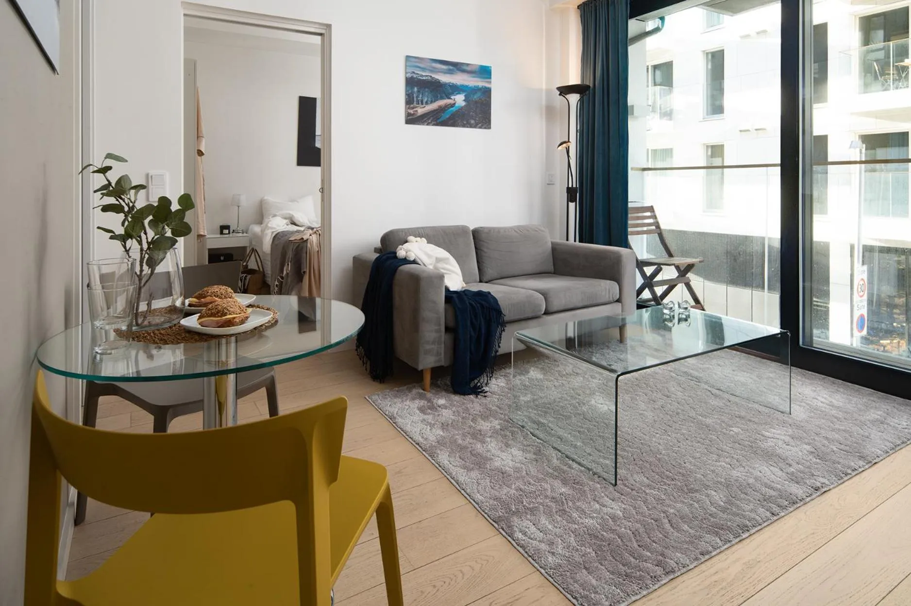 Living room in BJØRVIKA APARTMENTS, Opera Area, Oslo city center