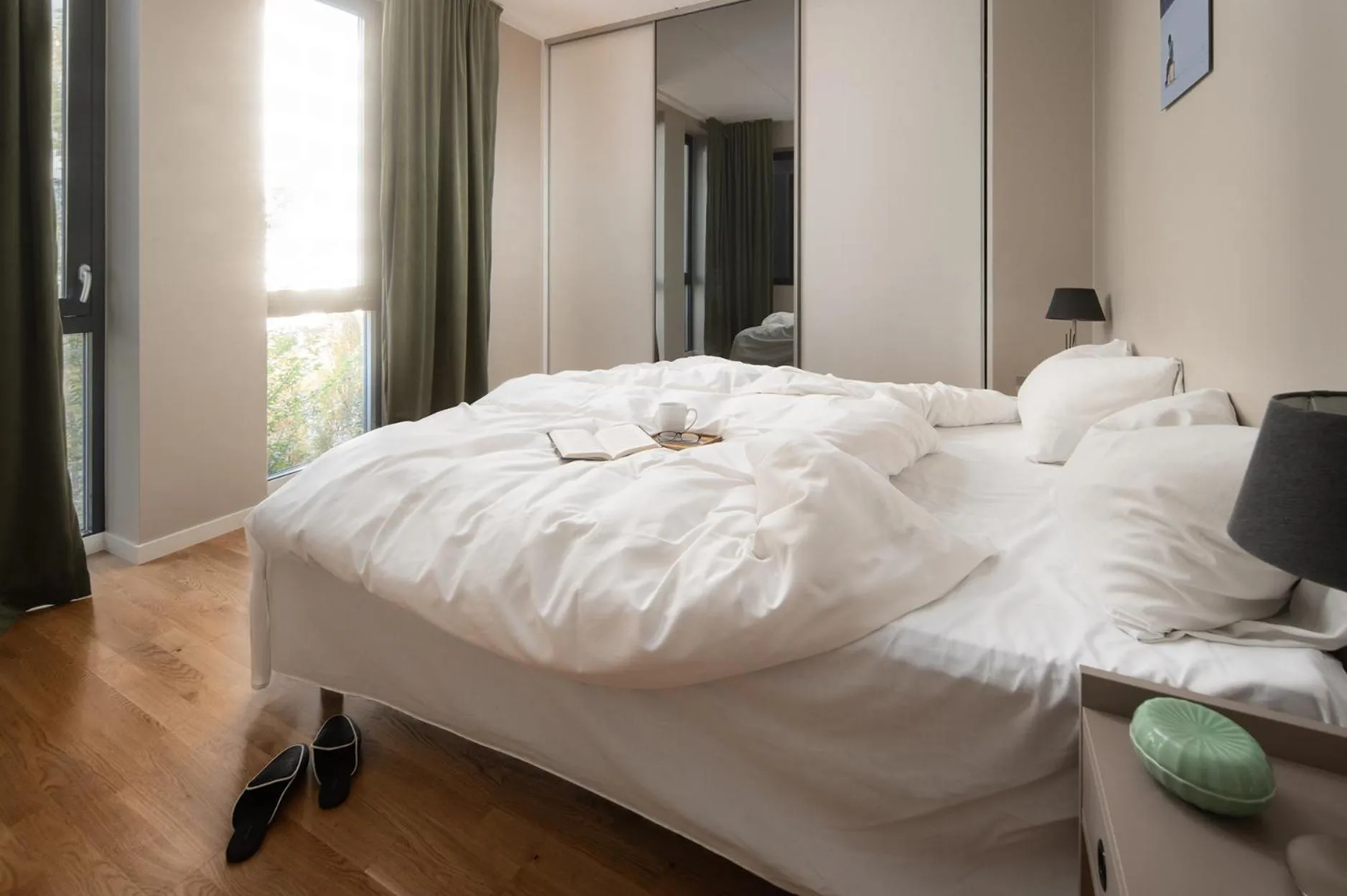 Bed in BJØRVIKA APARTMENTS, Opera Area, Oslo city center