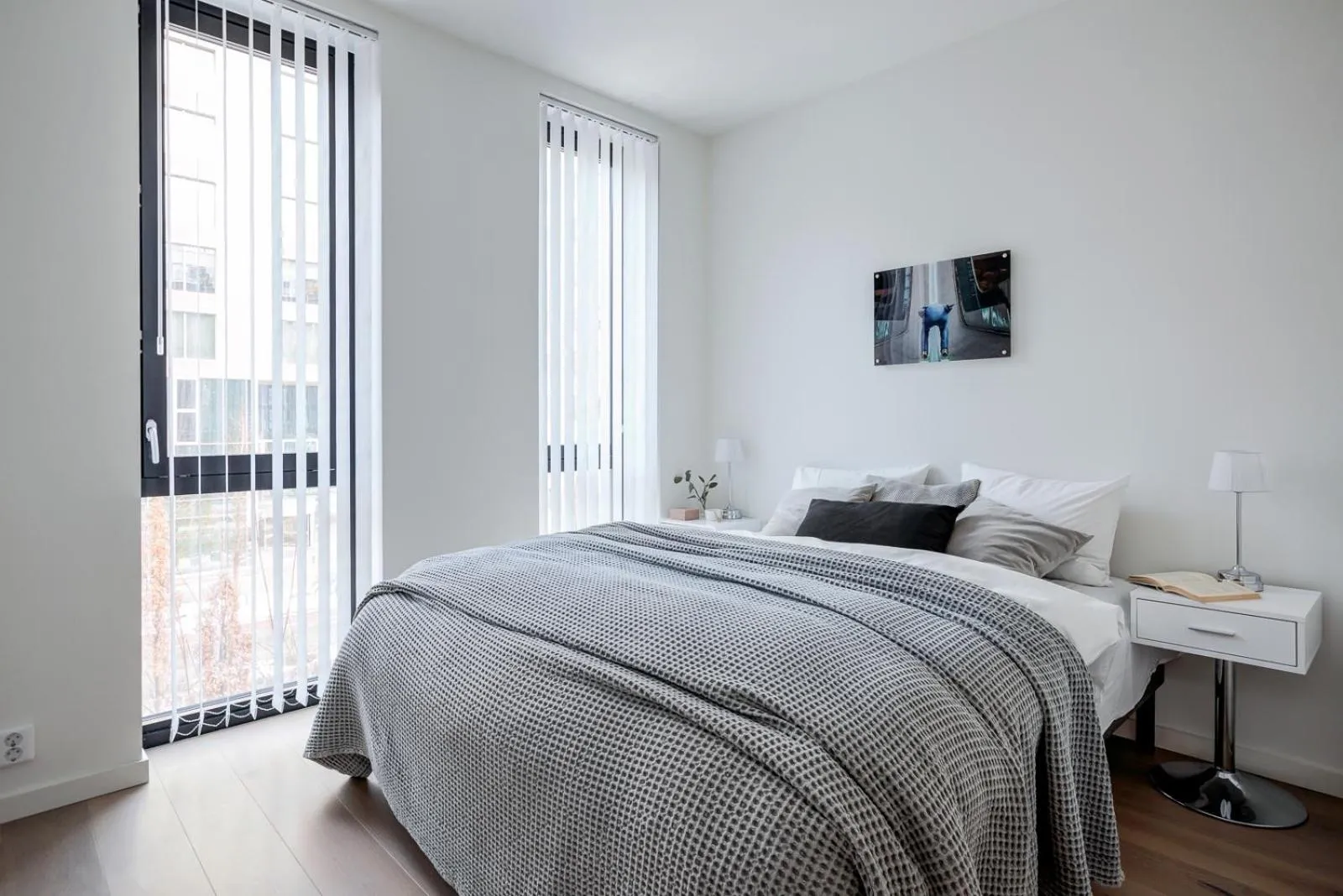 Bedroom, Bed in BJØRVIKA APARTMENTS, Opera Area, Oslo city center
