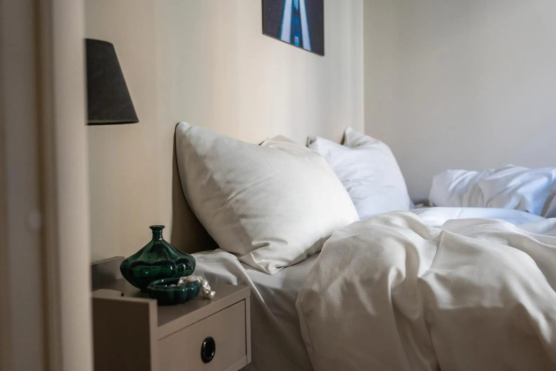 Bed in BJØRVIKA APARTMENTS, Opera Area, Oslo city center