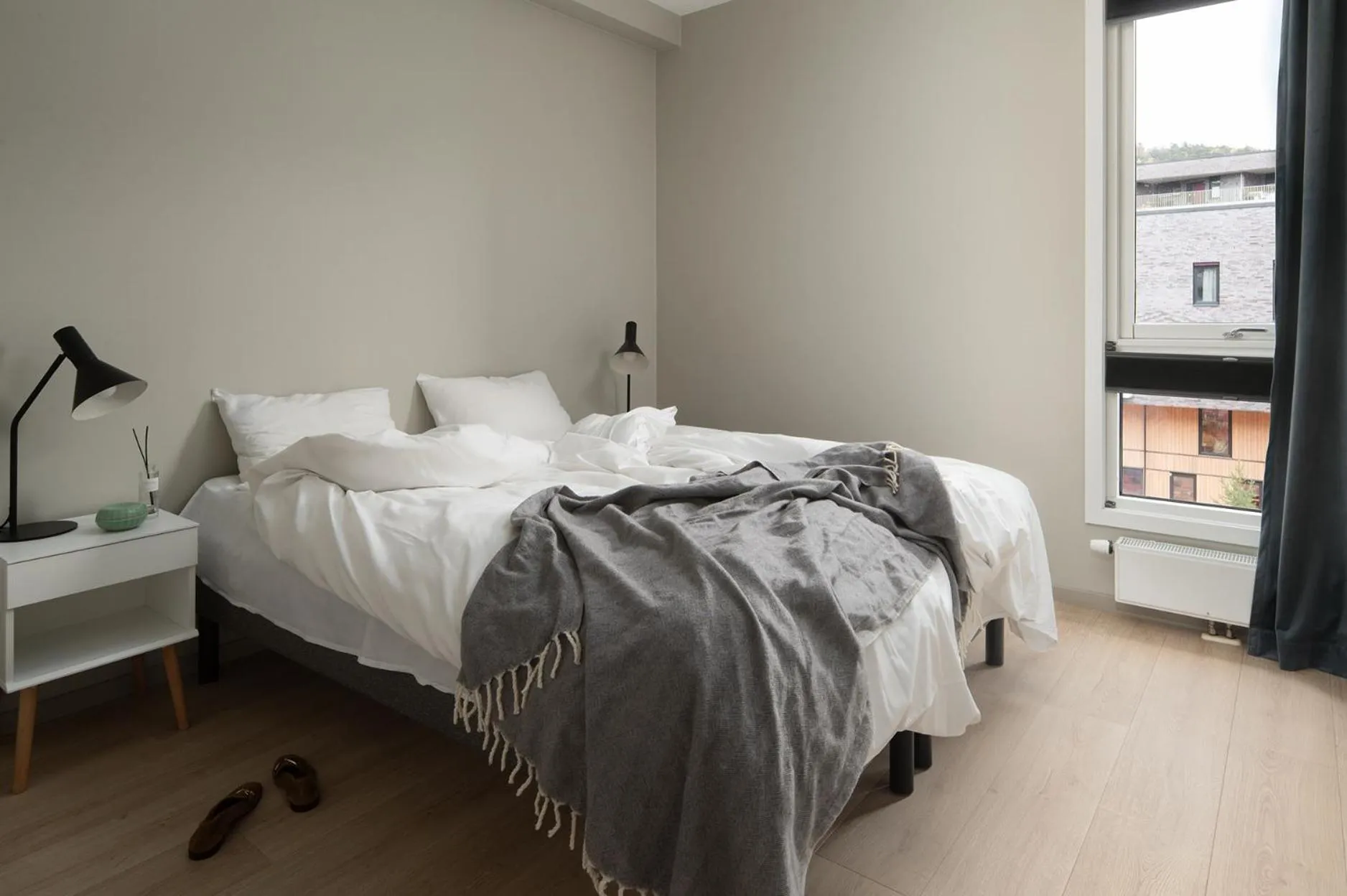 Bed in BJØRVIKA APARTMENTS, Opera Area, Oslo city center