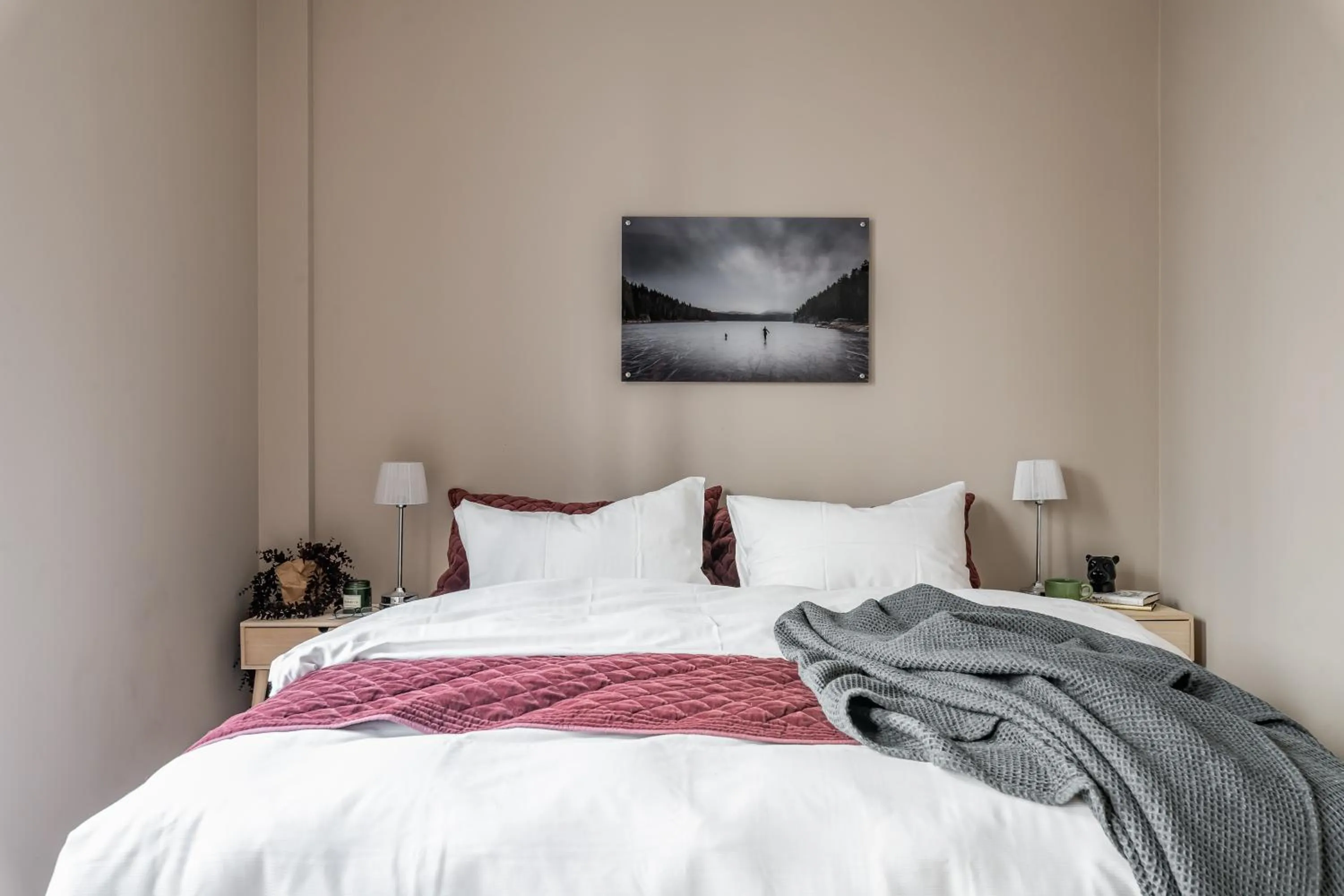 Bedroom, Bed in BJØRVIKA APARTMENTS, Opera Area, Oslo city center