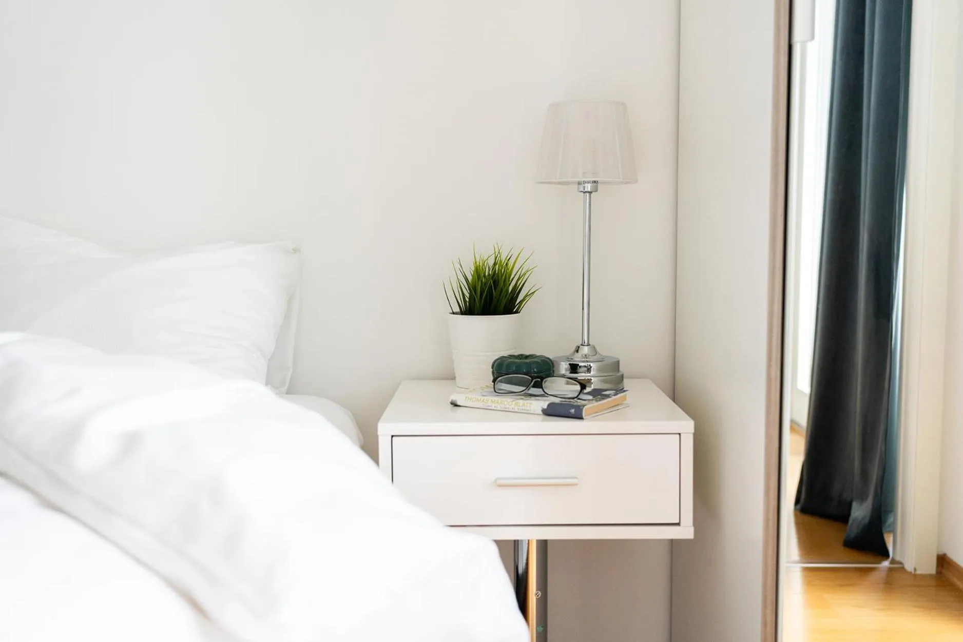 Decorative detail, Bed in BJØRVIKA APARTMENTS, Opera Area, Oslo city center
