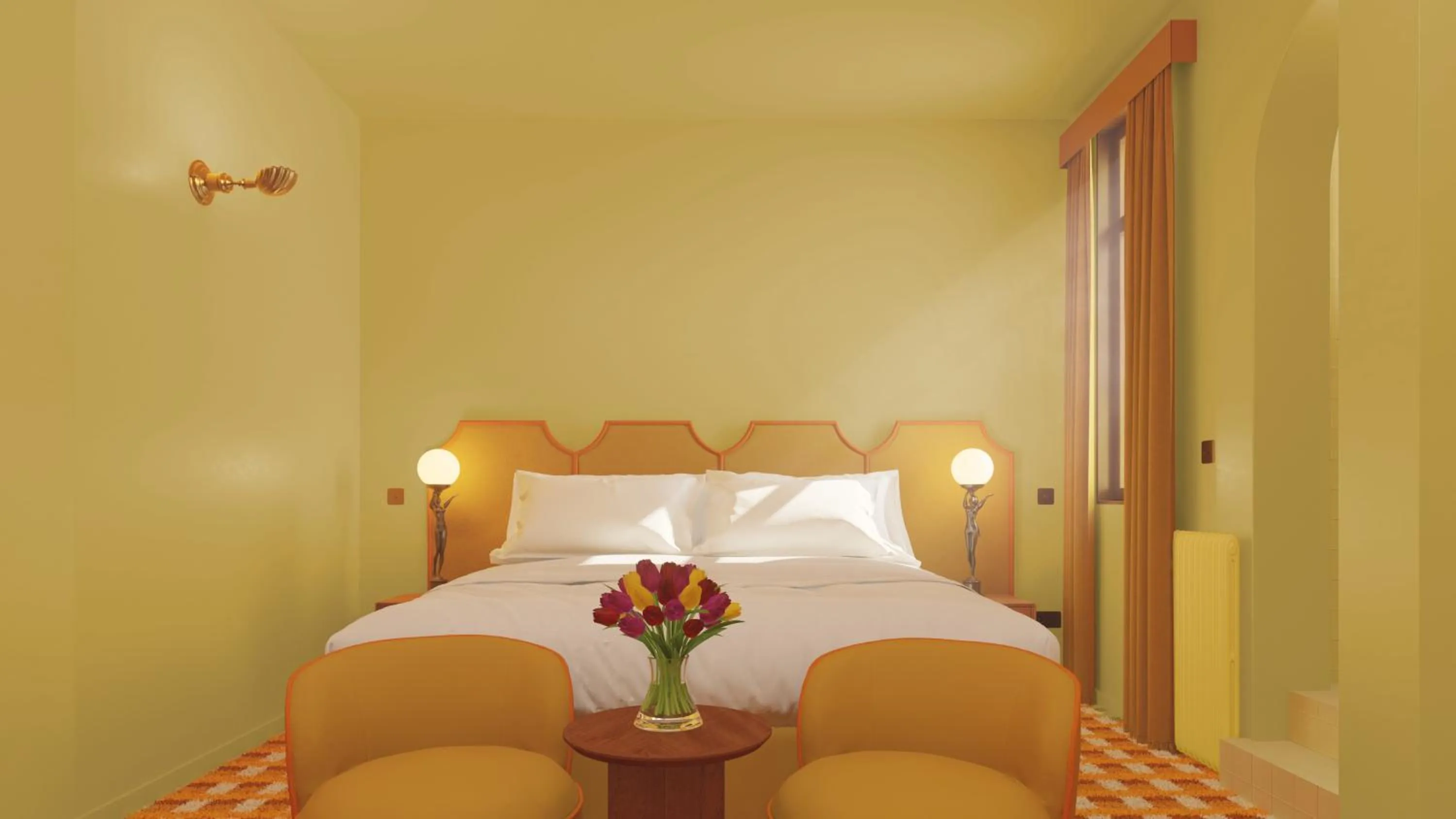 Bed in Latroupe Hotel Le Berger