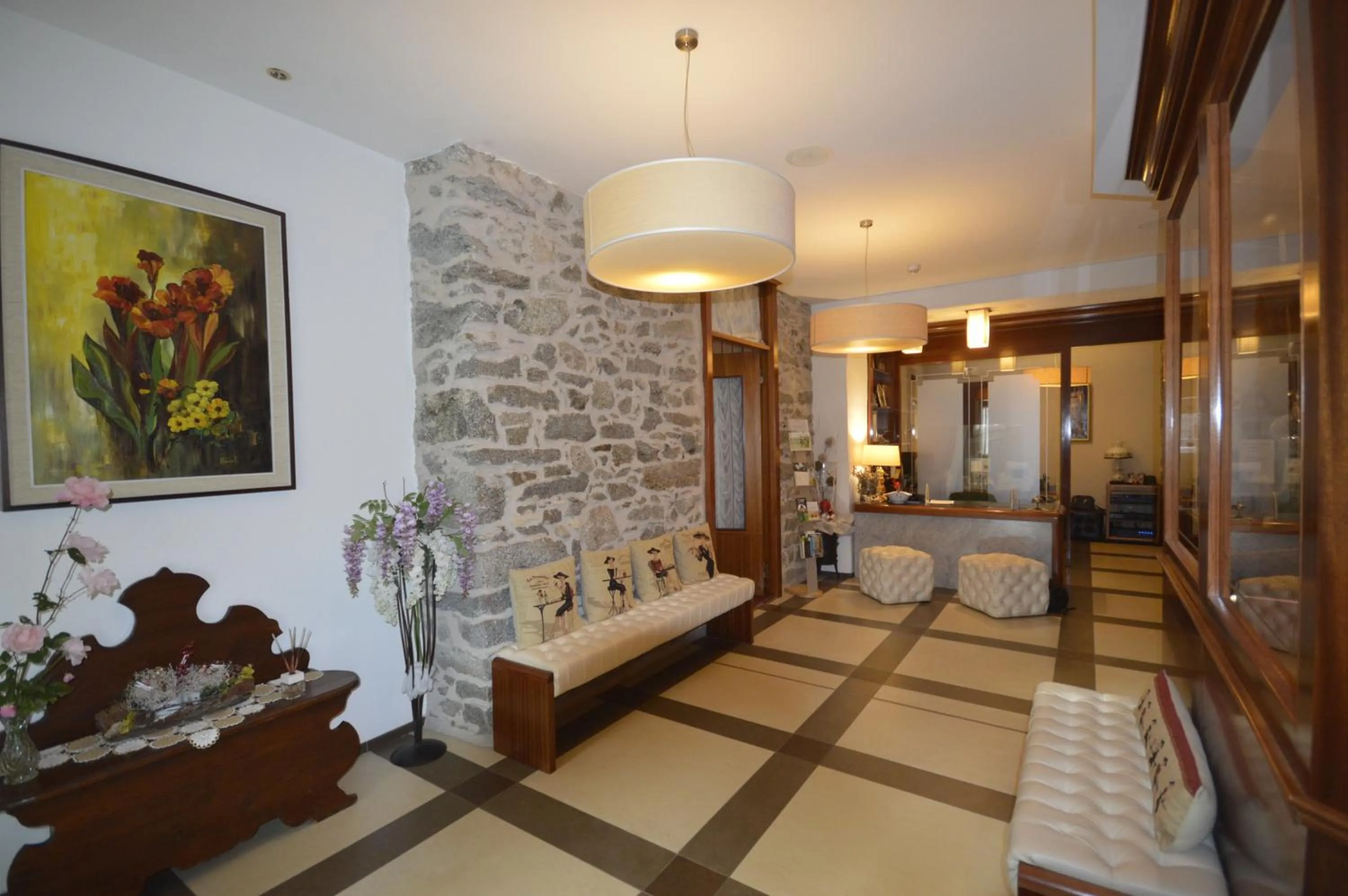 Lobby or reception in Villa Madonna