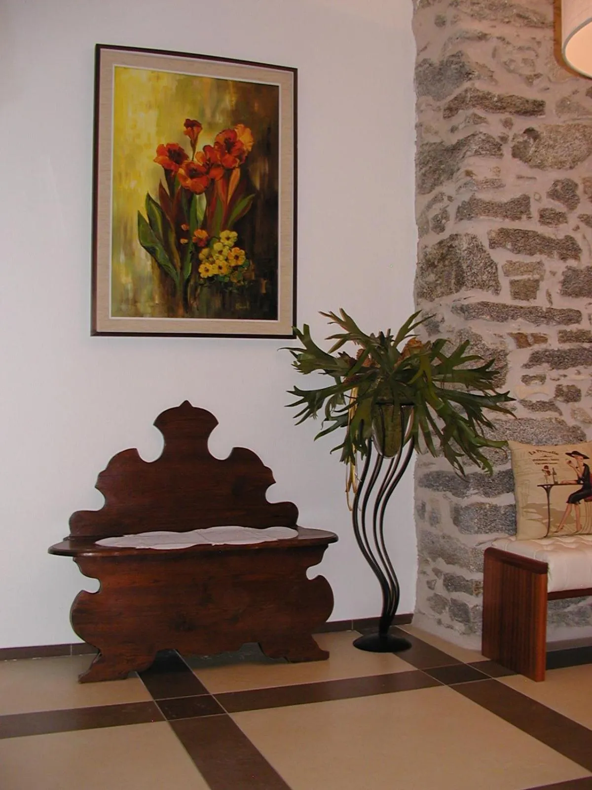 Lobby or reception in Villa Madonna