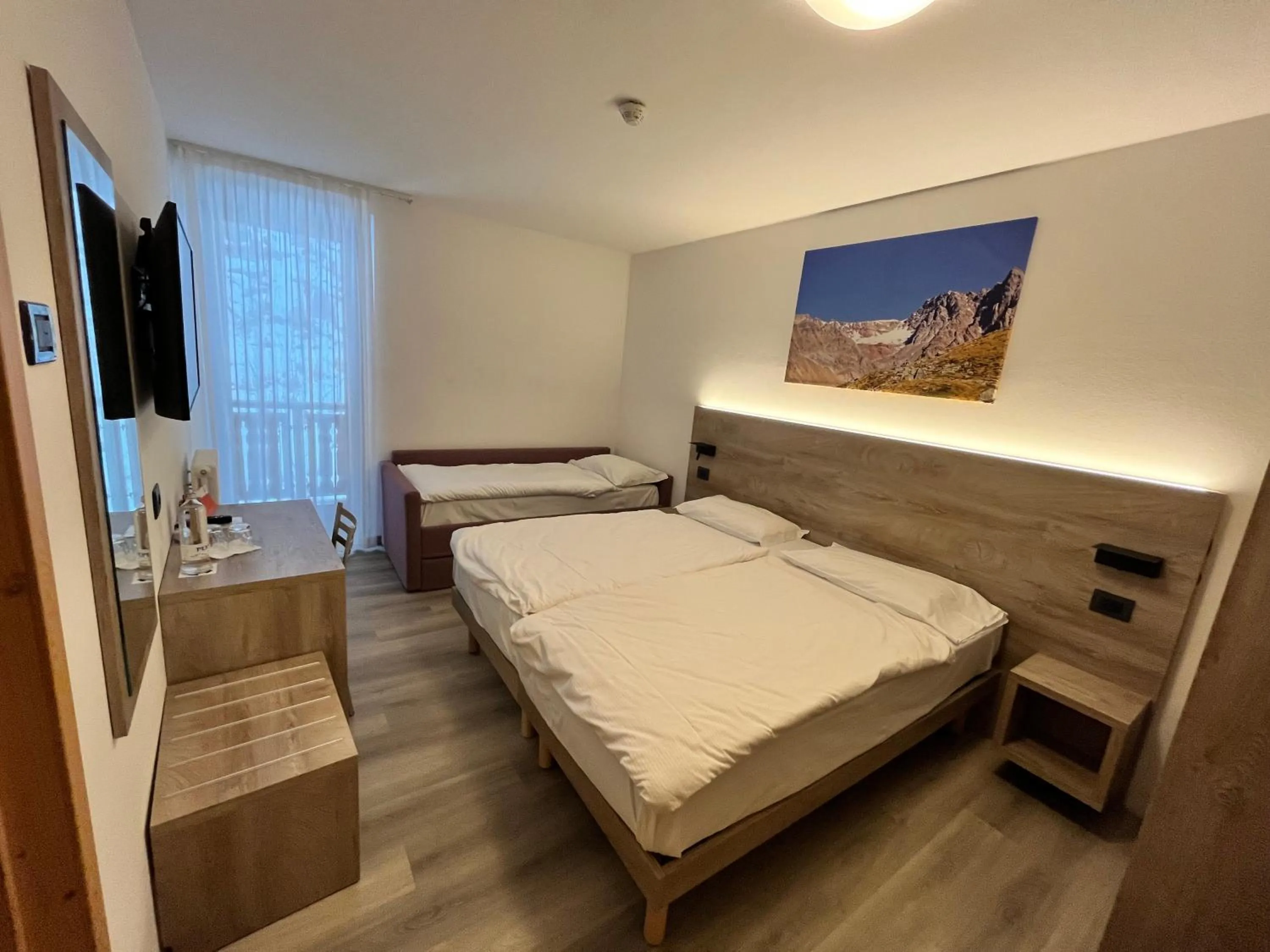 Bed in Hotel Zanella