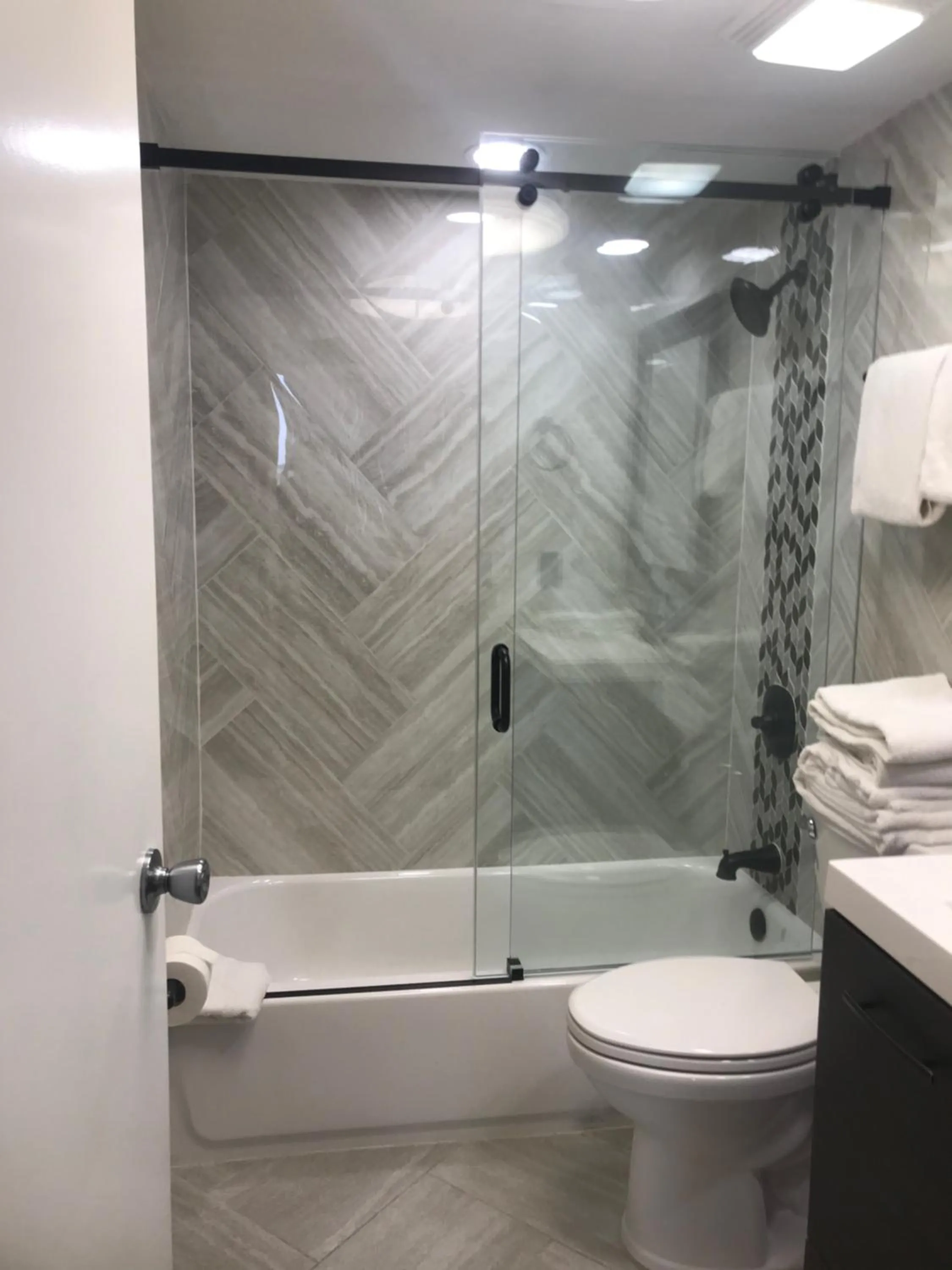 Toilet in Oceanview on SAND located in Ocean Manor Resort Fort Lauderdale Beach 2 bed 2 bath spacious corner unit partial ocean view
