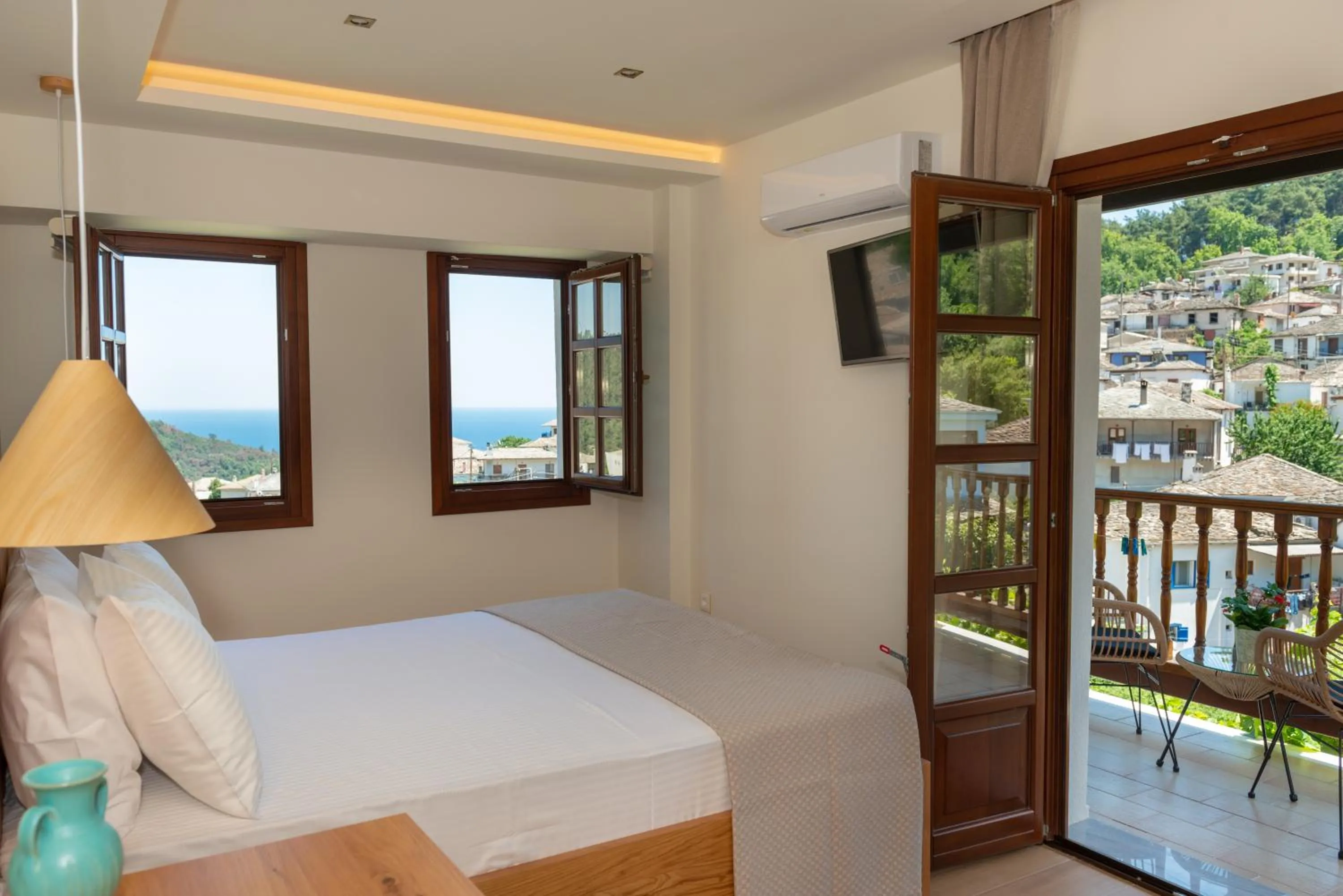 Bedroom, Bed in Thassos Inn