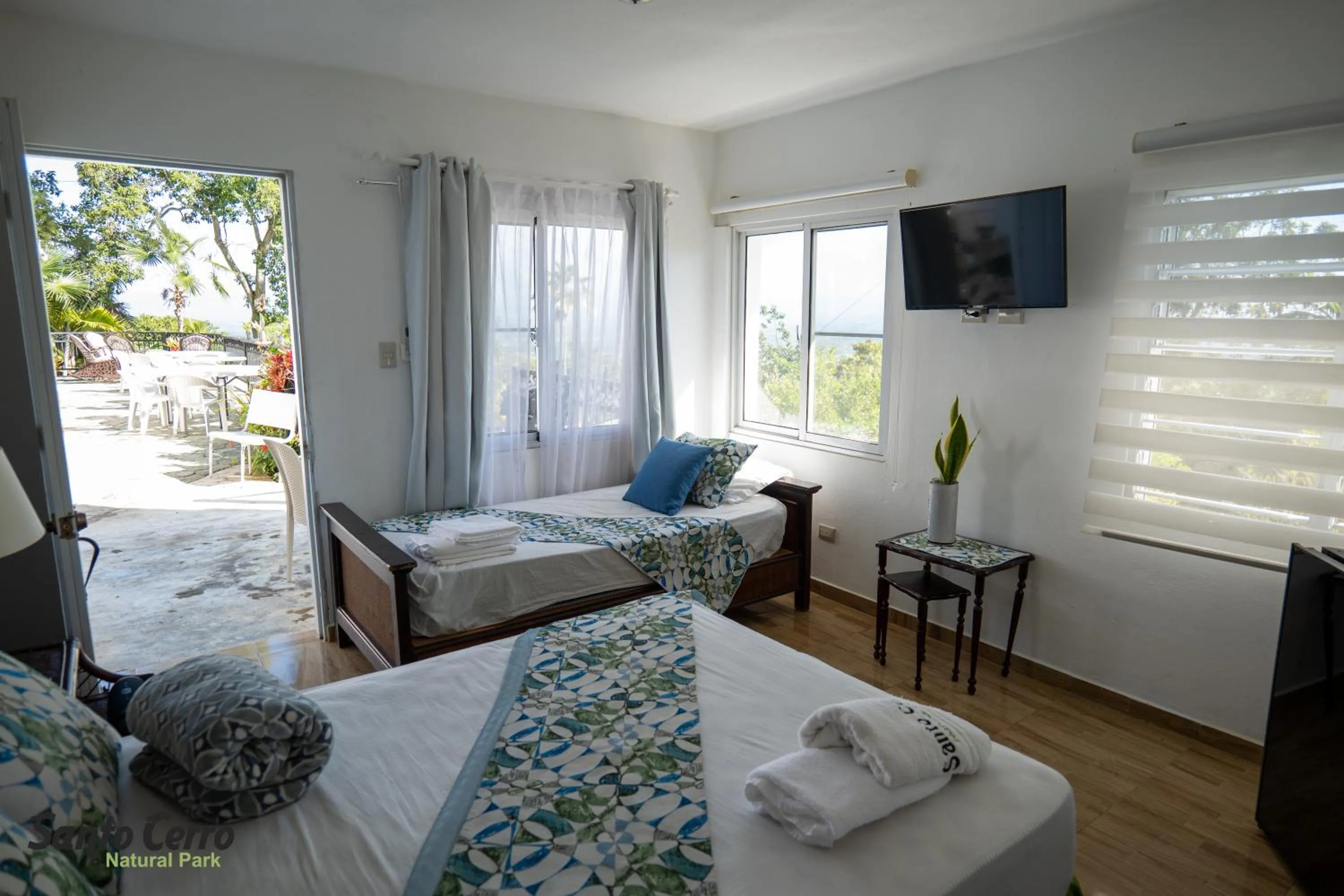 Bed in Hotel Santo Cerro Natural Park