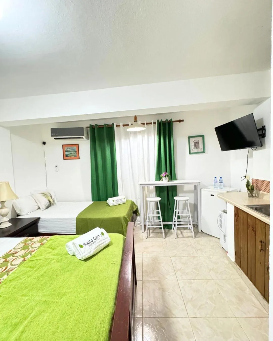 Bed in Hotel Santo Cerro Natural Park