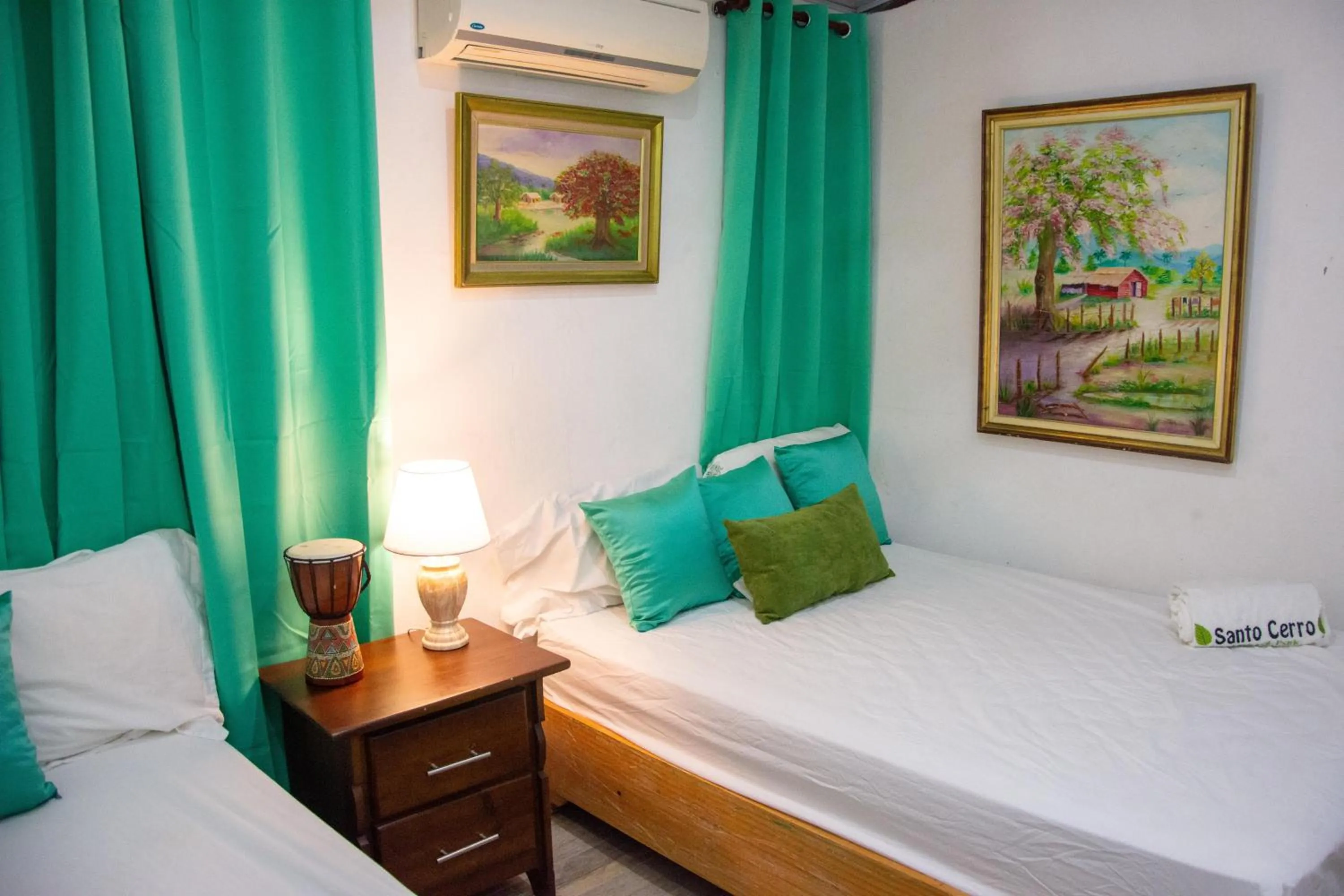 Bed in Hotel Santo Cerro Natural Park