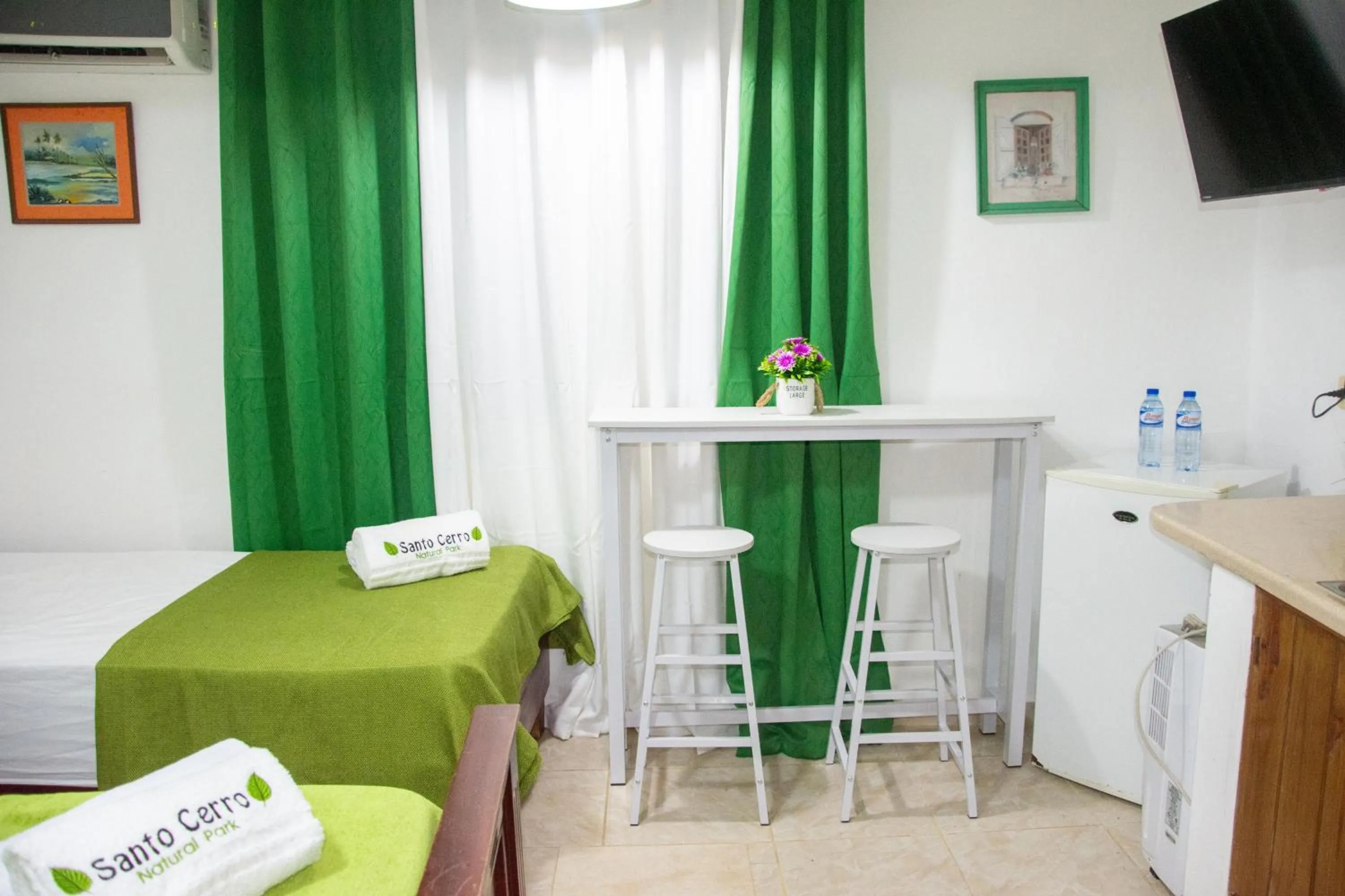 Bed in Hotel Santo Cerro Natural Park