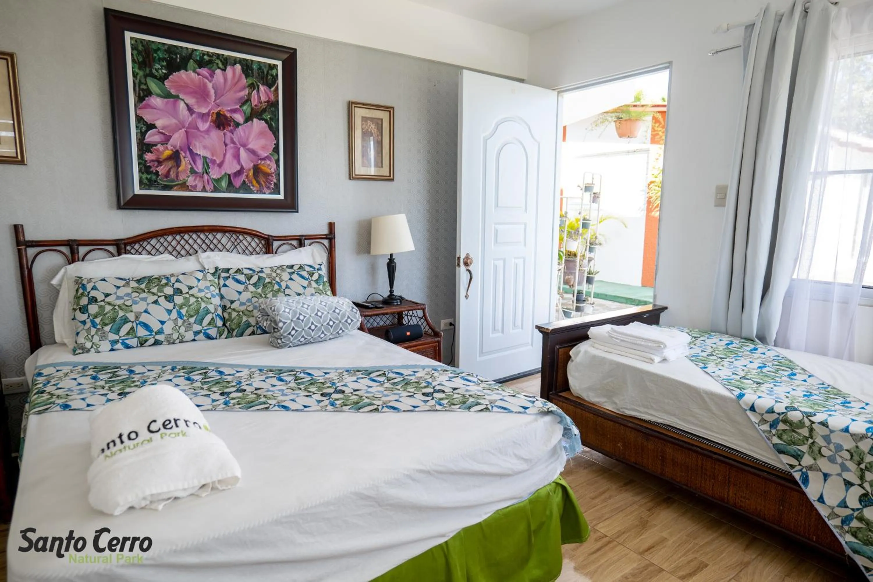 Bed in Hotel Santo Cerro Natural Park