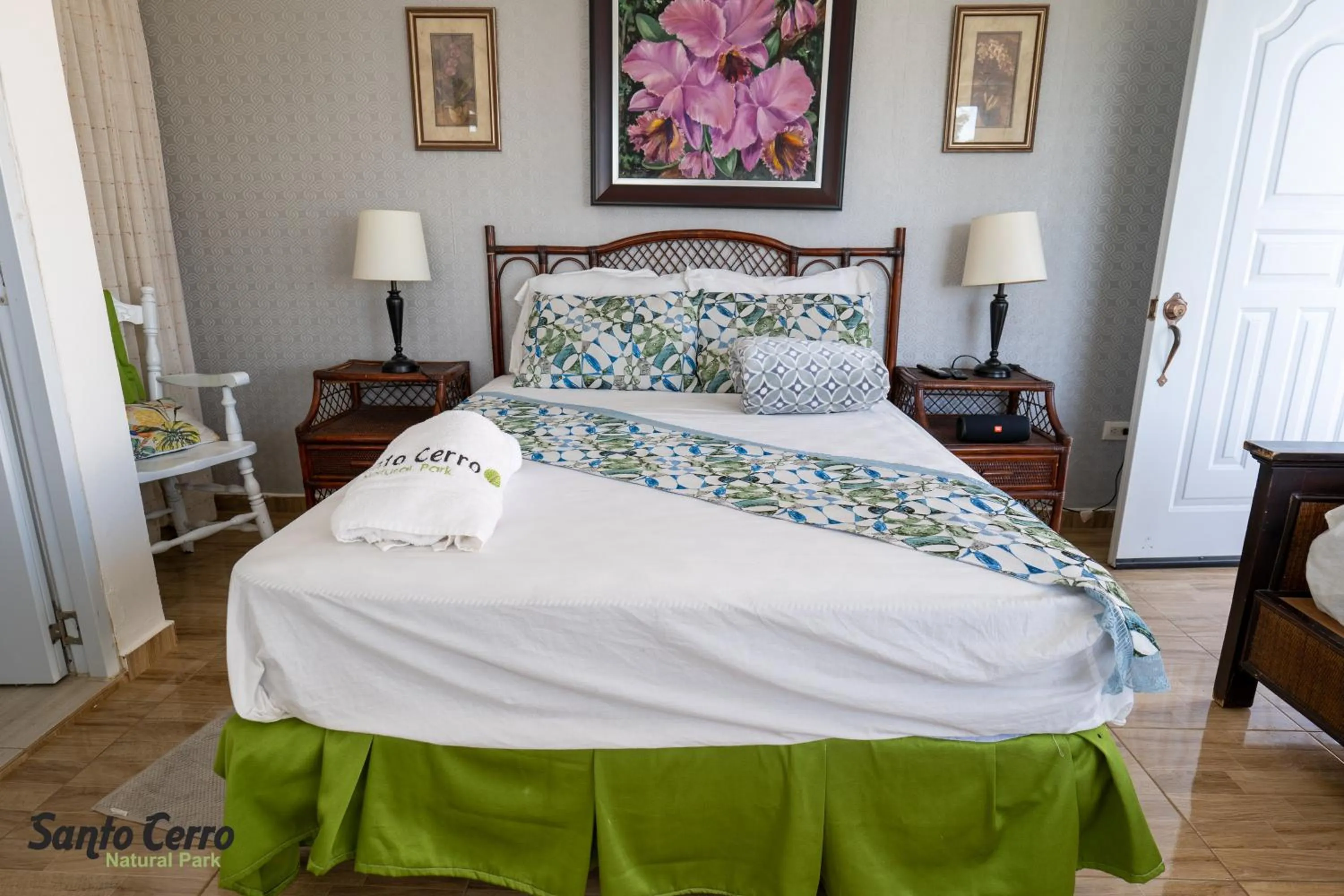 Bed in Hotel Santo Cerro Natural Park