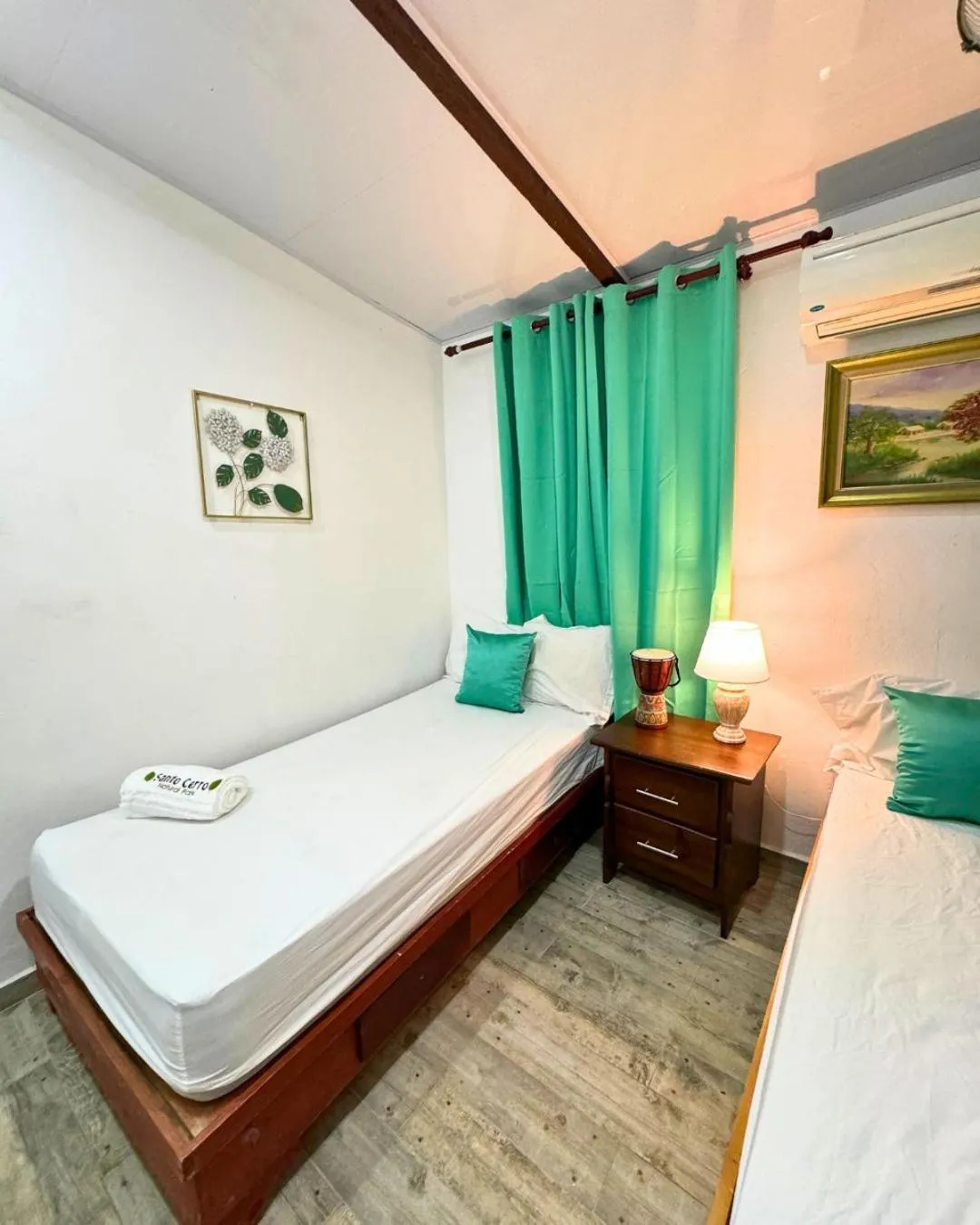 Bed in Hotel Santo Cerro Natural Park