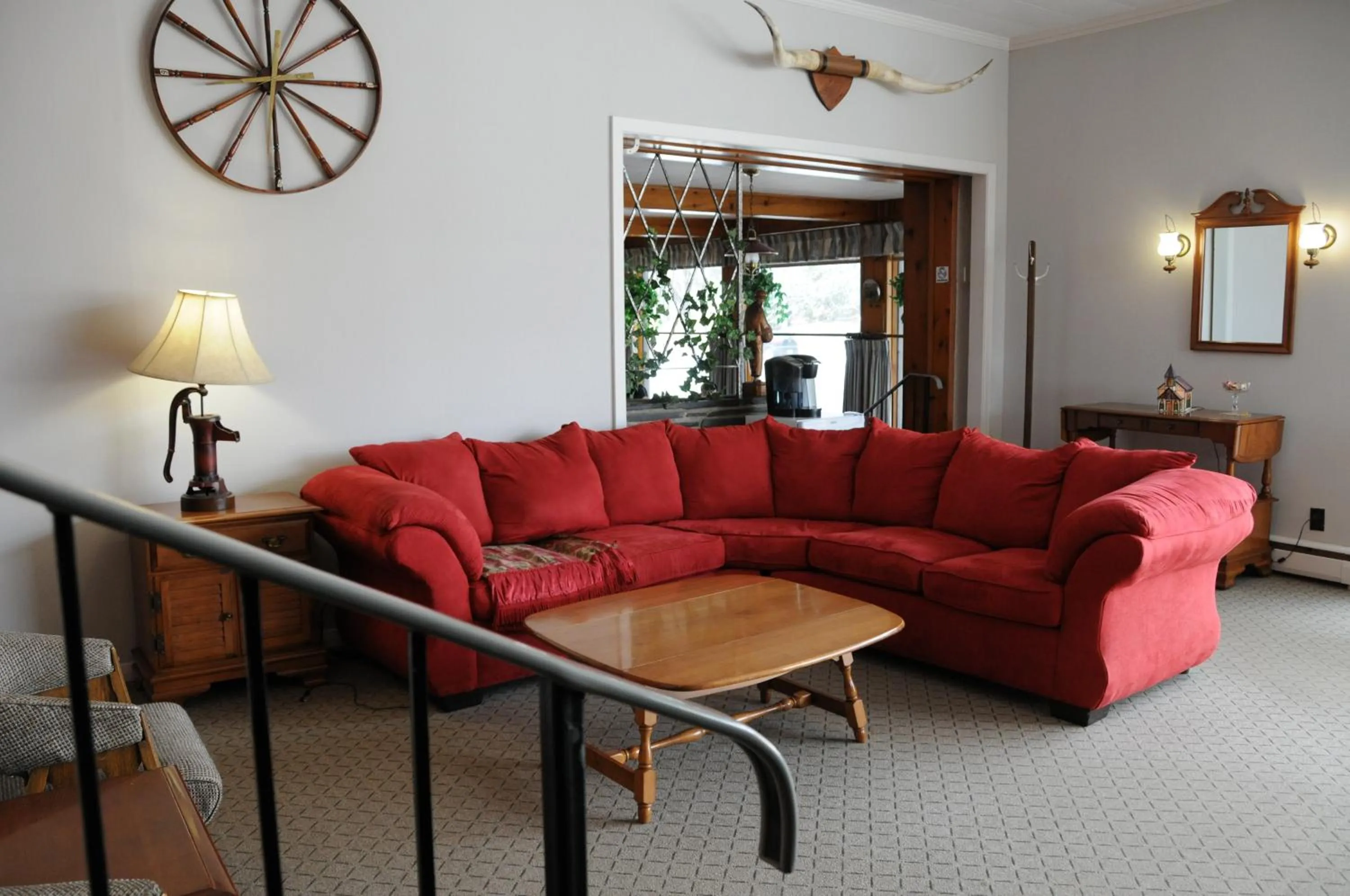 Lobby or reception in Motel & Hotel La Paysanne