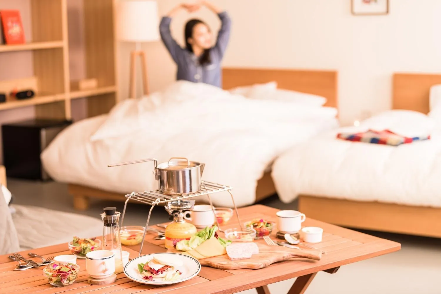 Food close-up, Bed in Mt Fuji View Villa Fujino Kirameki Fujigotemba