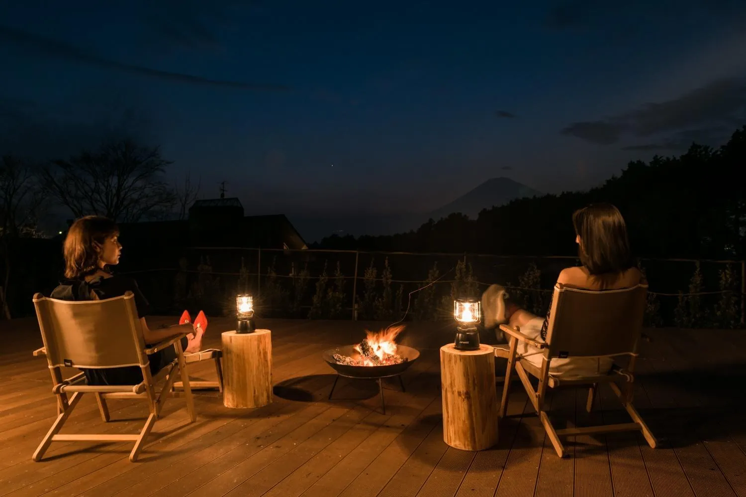 Night in Mt Fuji View Villa Fujino Kirameki Fujigotemba