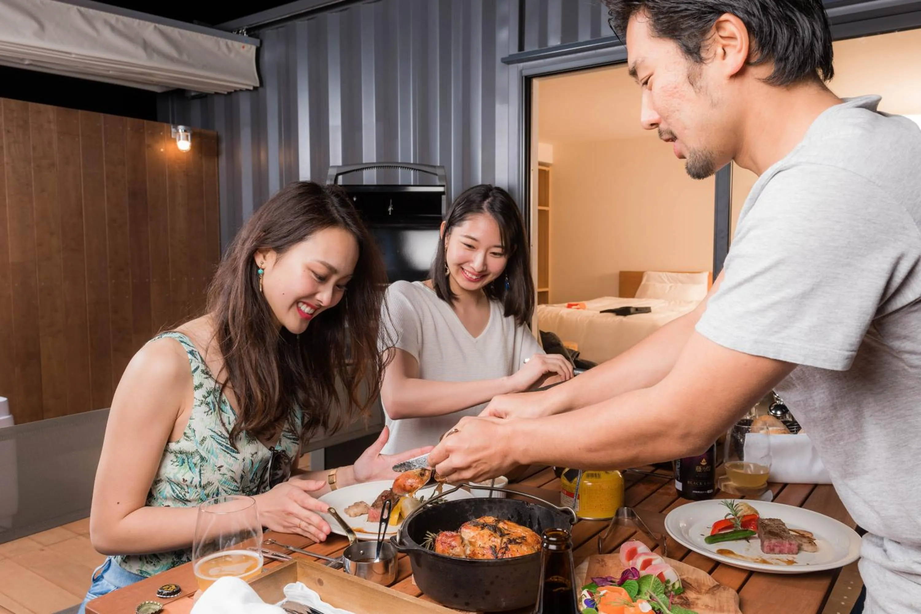 Meals in Mt Fuji View Villa Fujino Kirameki Fujigotemba