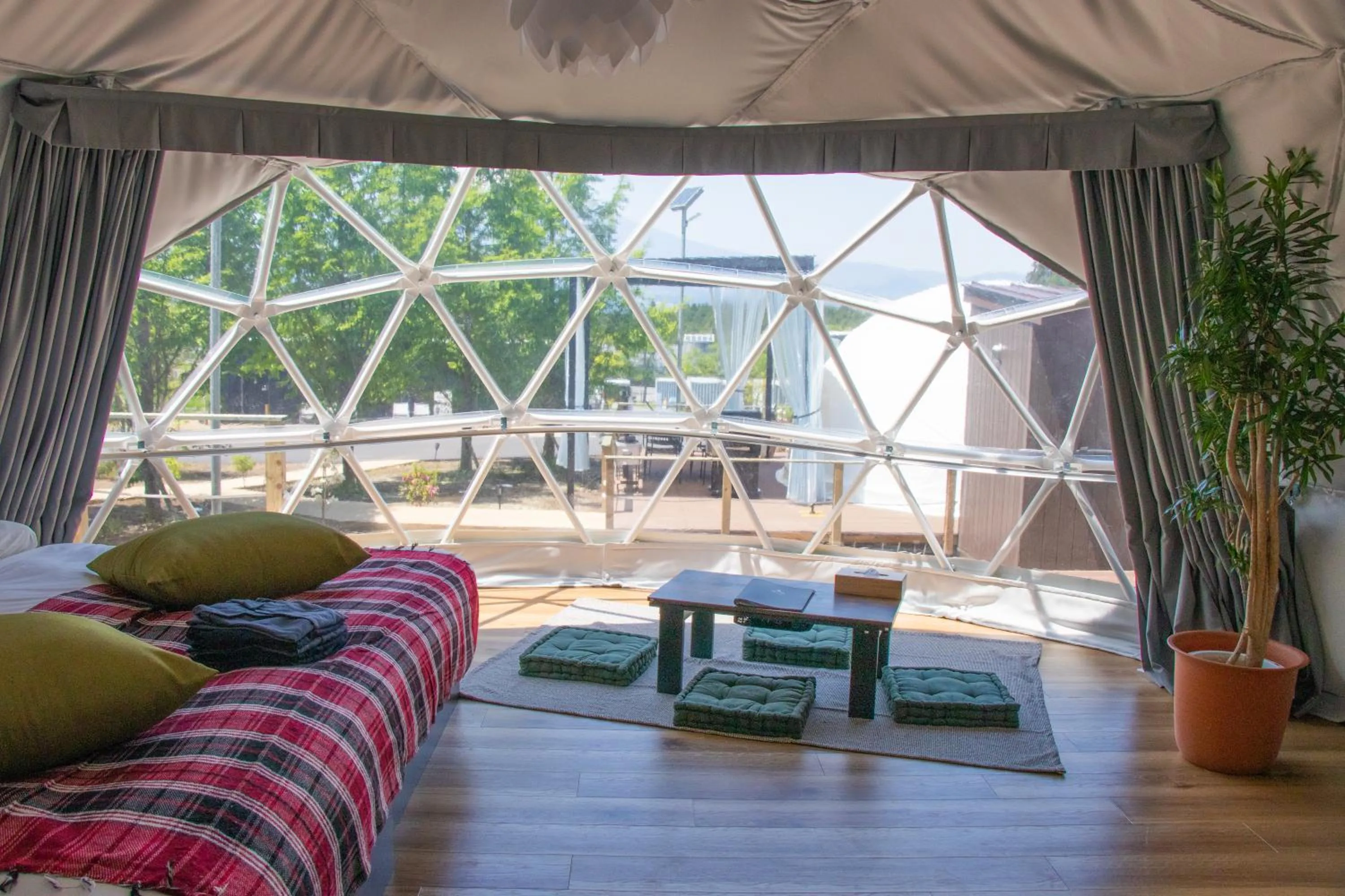 Bed in Mt Fuji View Villa Fujino Kirameki Fujigotemba