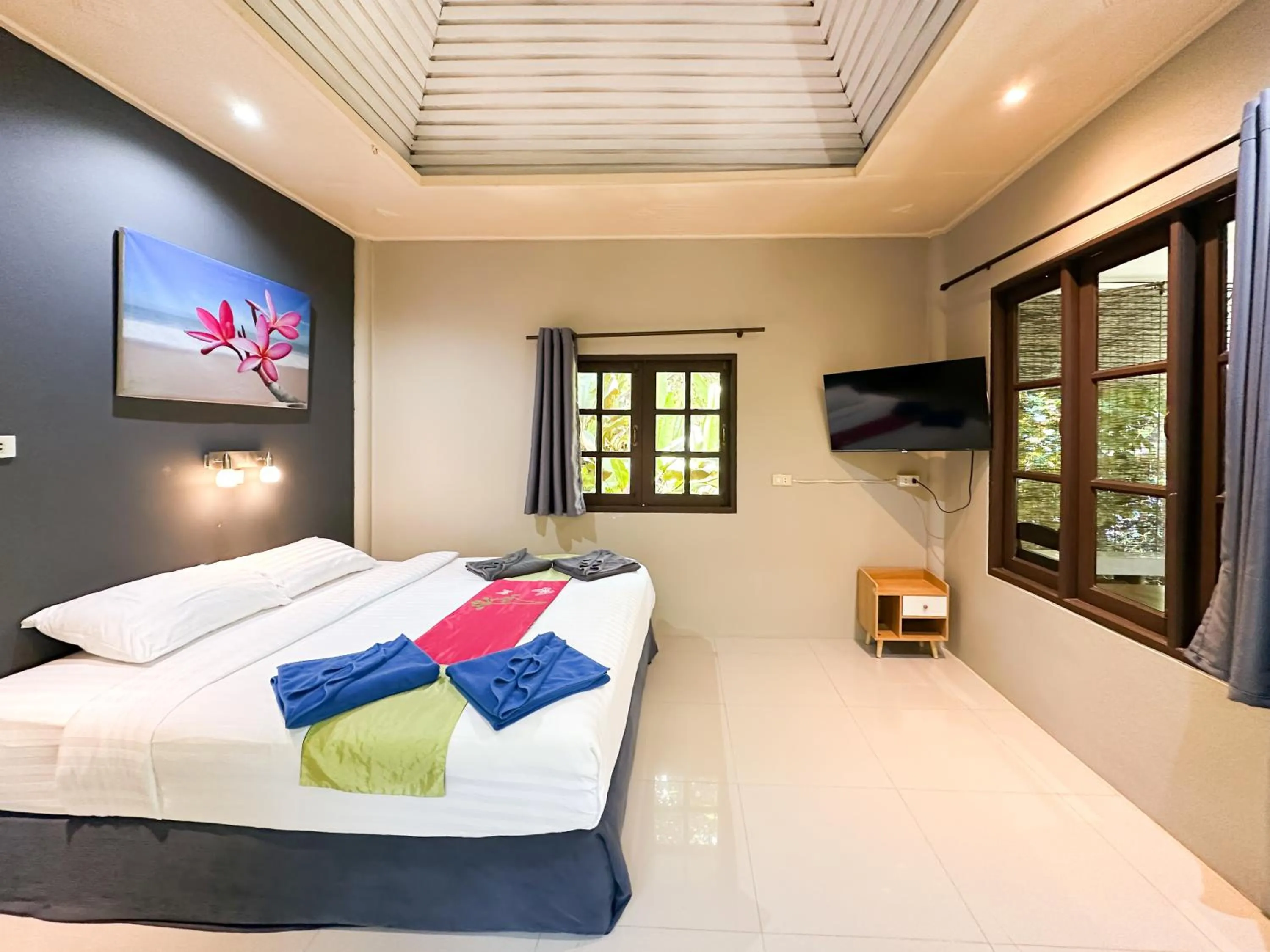 Bed in Seetanu Bungalows