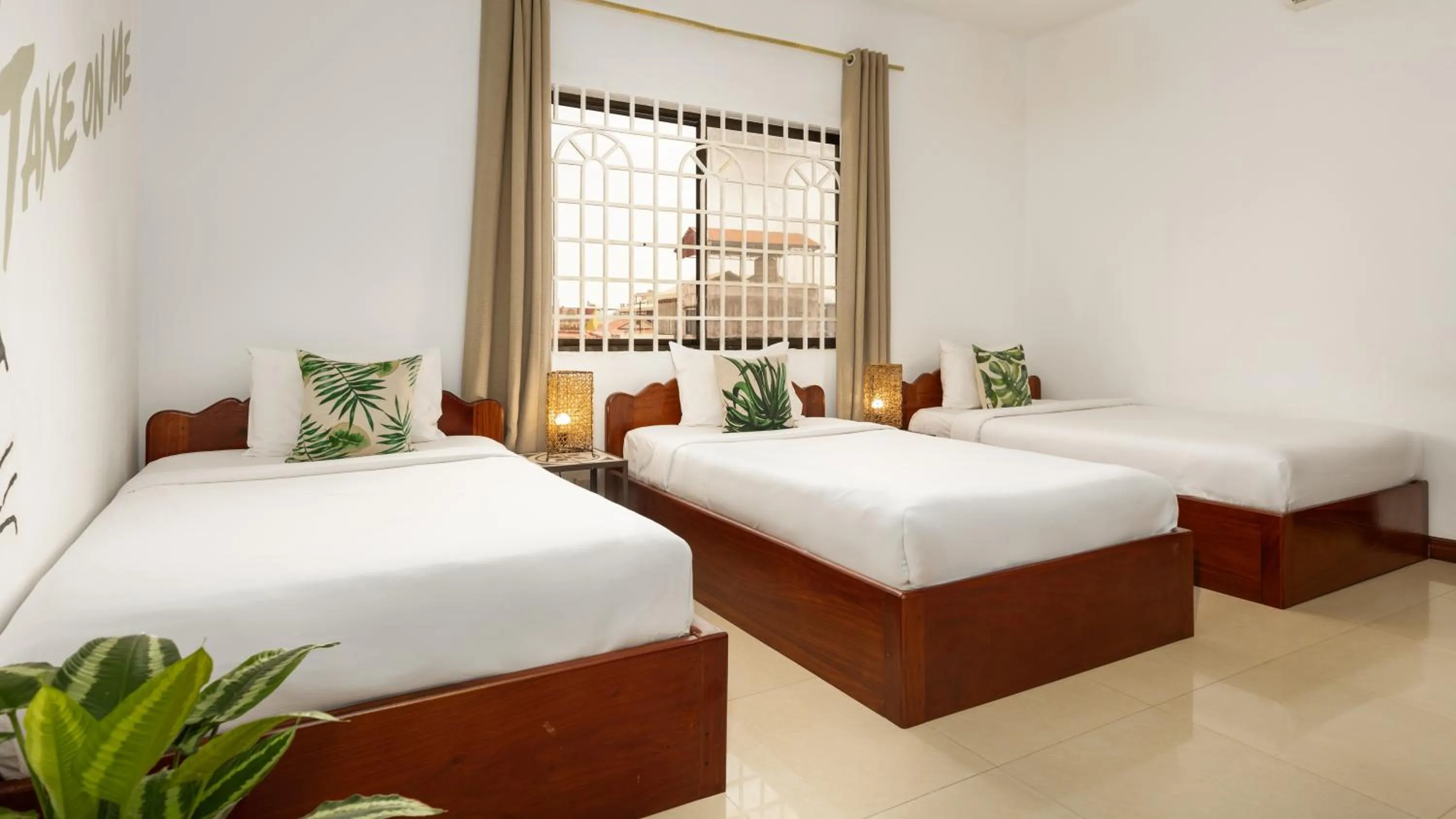 Bed in Babel Siem Reap Guesthouse