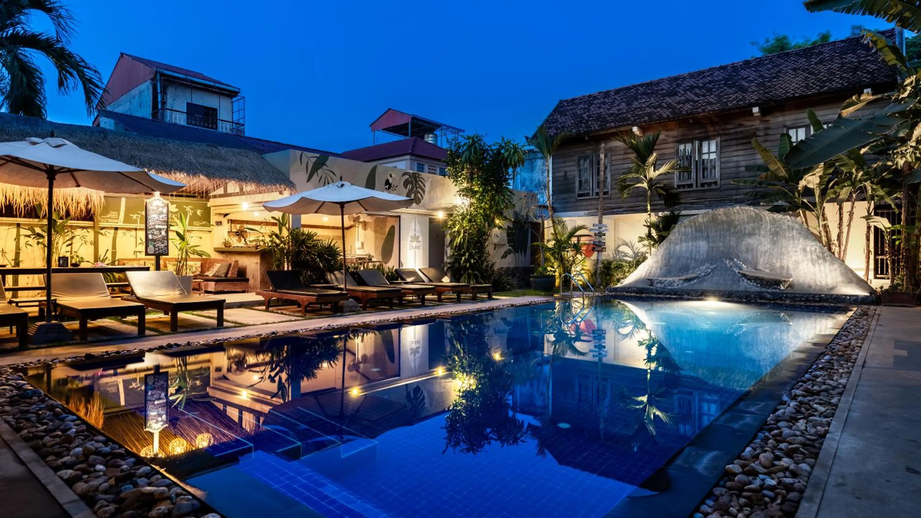 Swimming pool in Babel Siem Reap Guesthouse