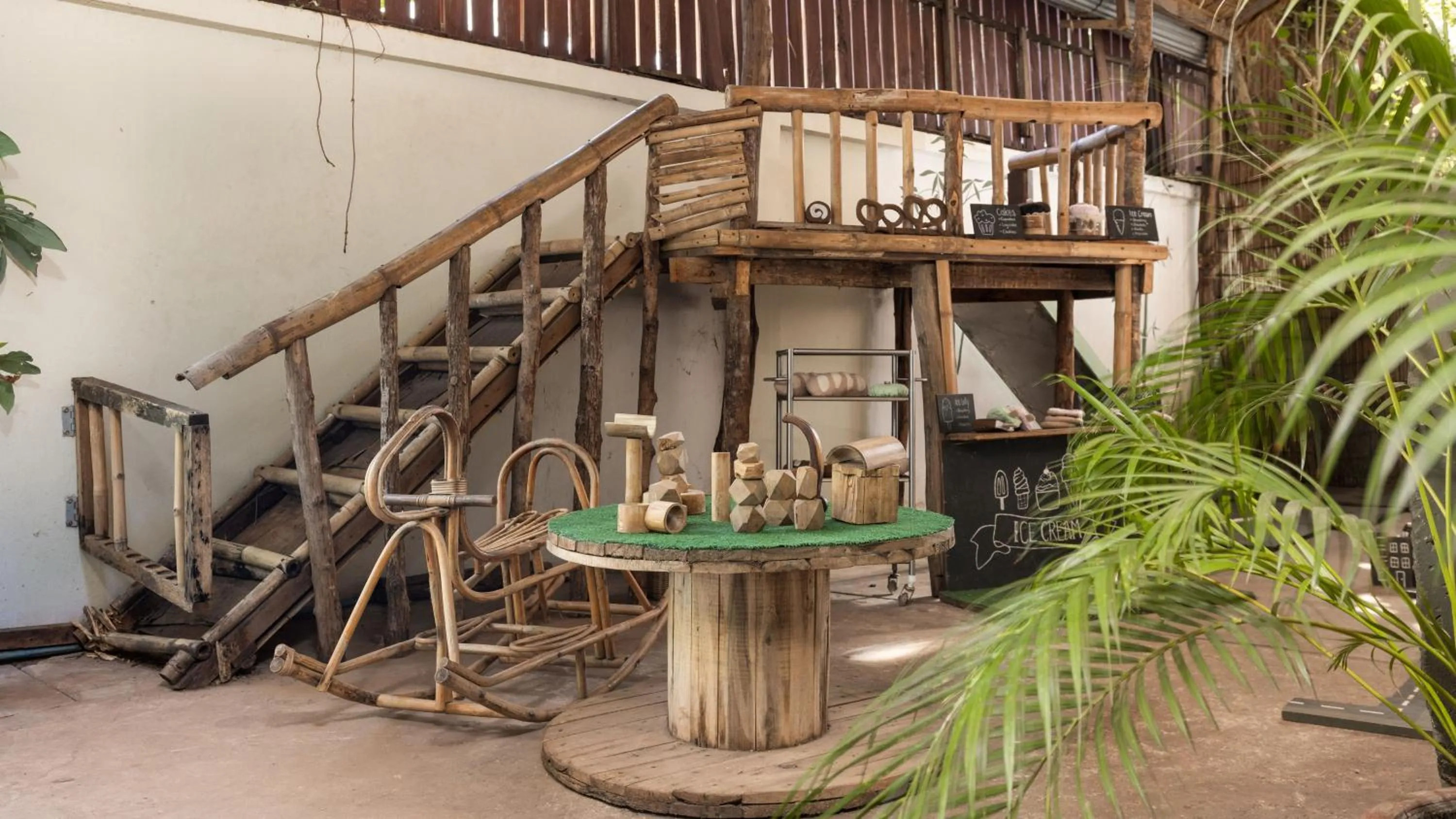Children play ground in Babel Siem Reap Guesthouse