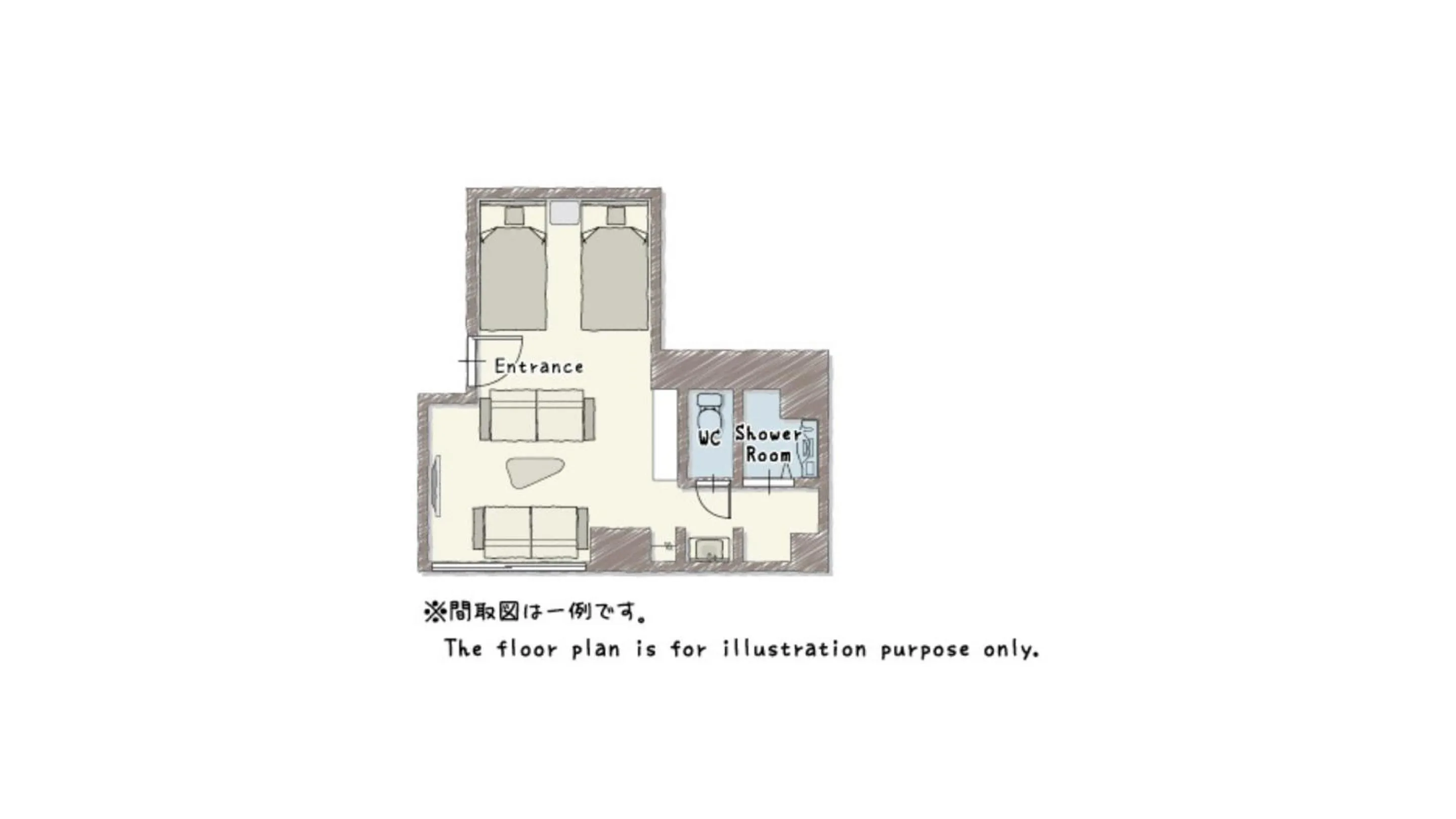 Floor plan in Playsis East Tokyo