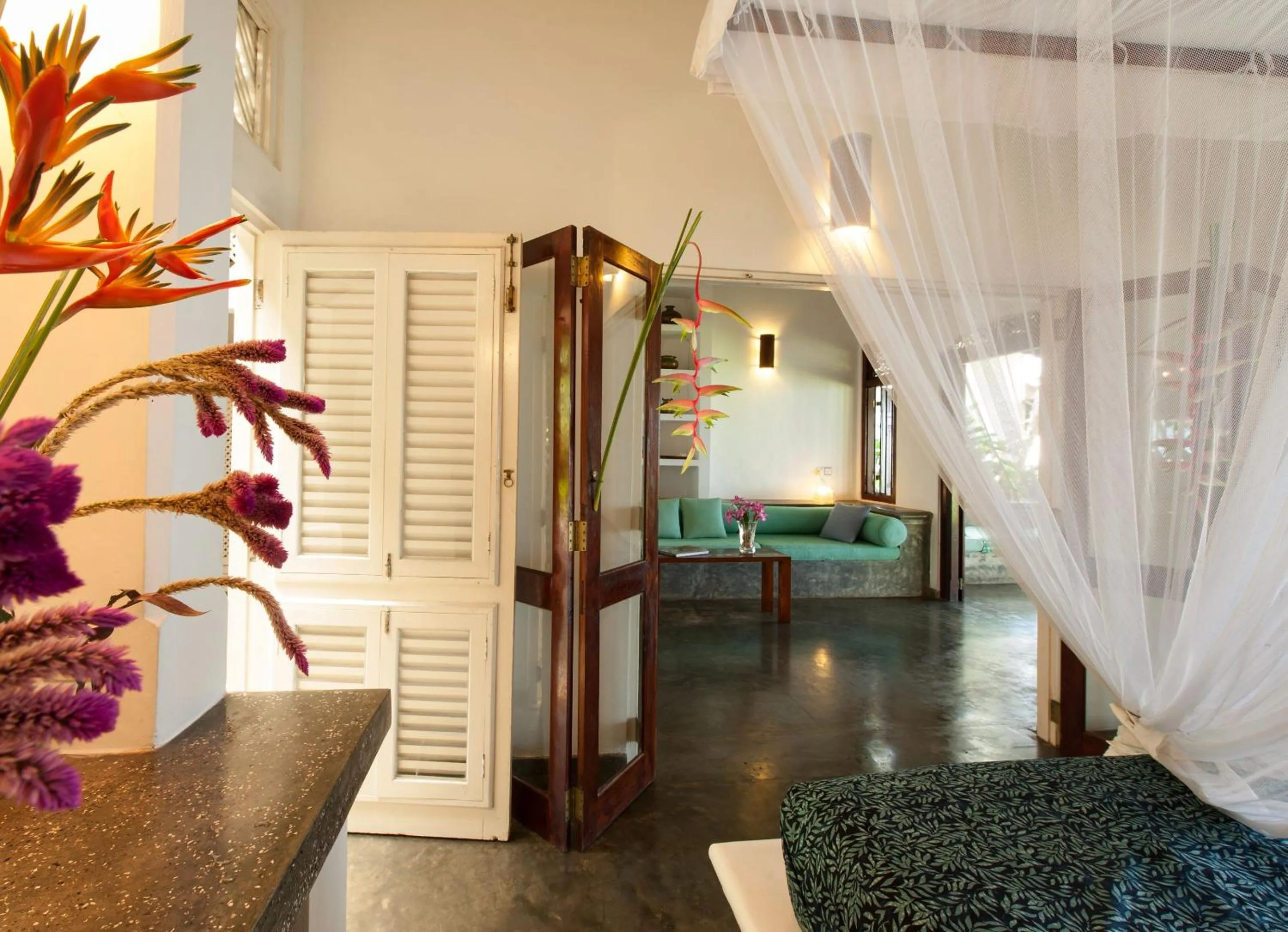 Seating area, Bed in Apa Villa Thalpe