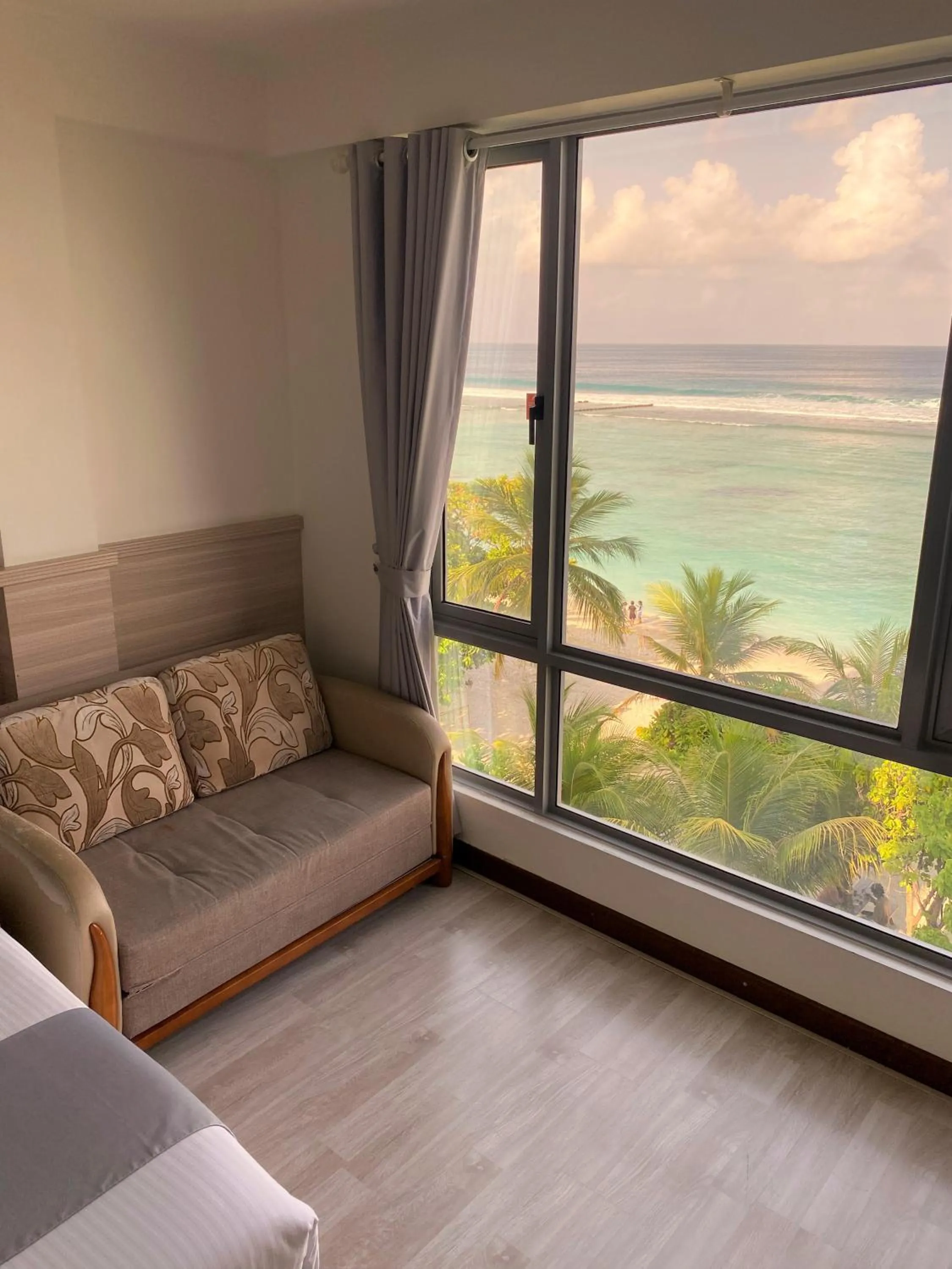 View (from property/room), Bed in Paralian Hulhumale'